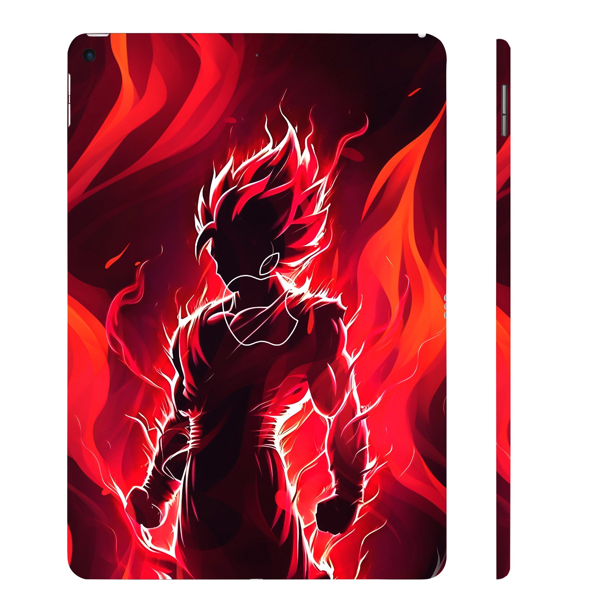 Apple iPad Air 3 2019 Goku in Fiery Red Anime Tablet Skins