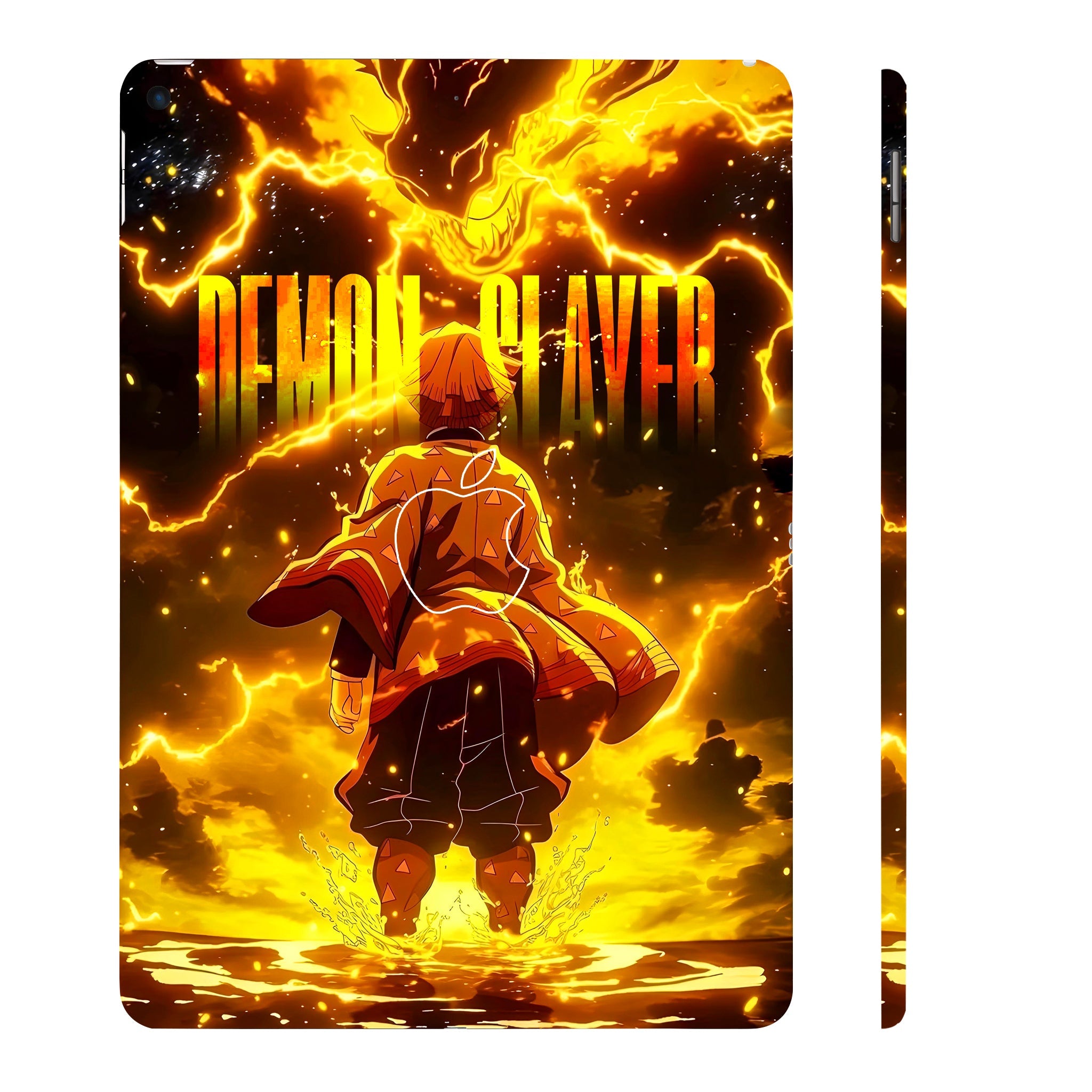 Apple iPad Air 3 2019 Zenitsu Lightning Strike Anime Tablet Skins