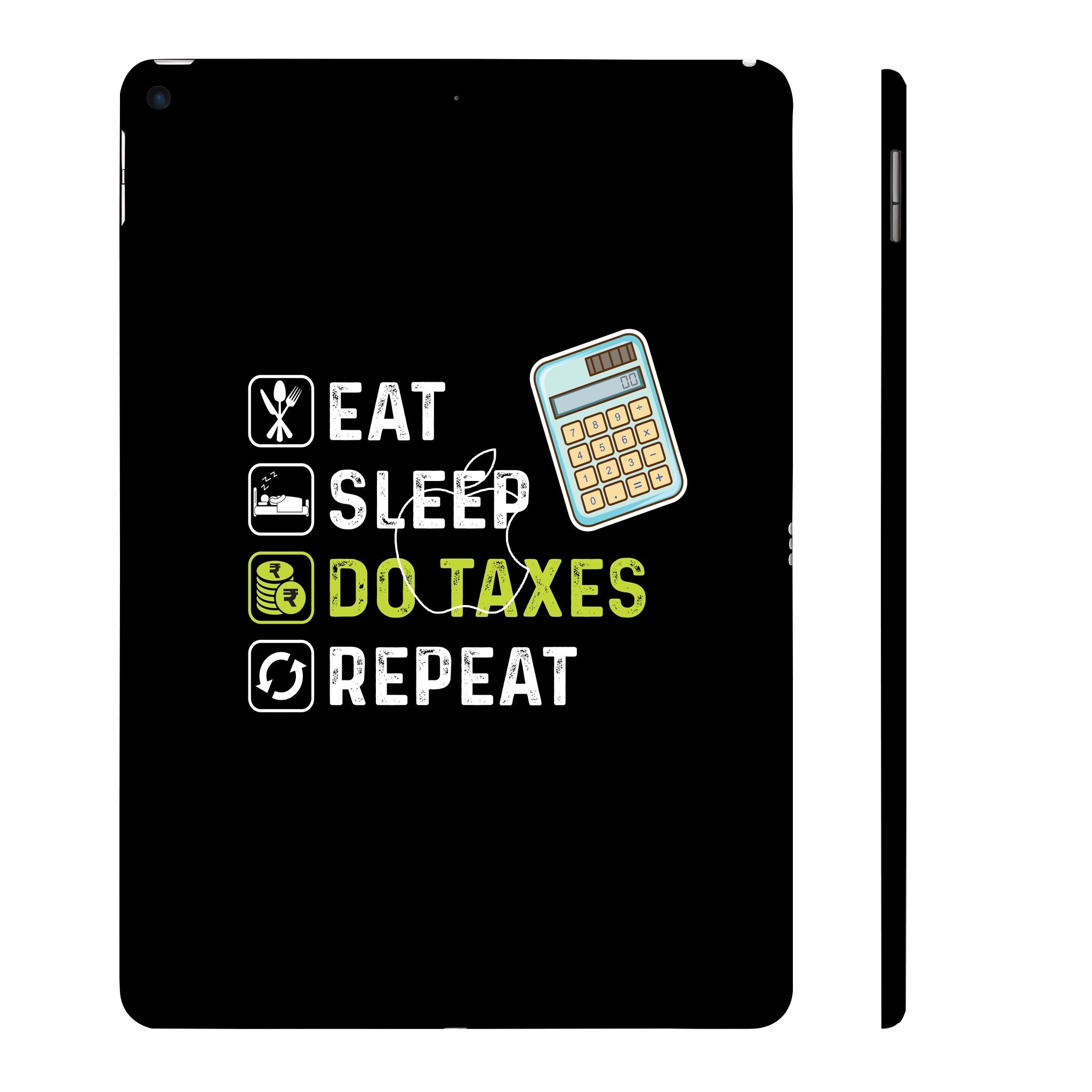 Apple iPad Air 3 2019 Eat Sleep Do Taxes Repeat Tablet Skins