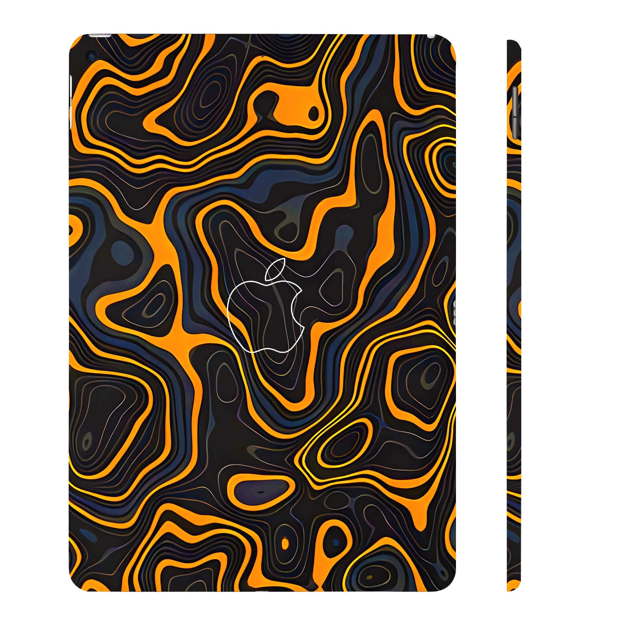 Apple iPad Air 3 2019 Amber Topographic Waves Tablet Skins