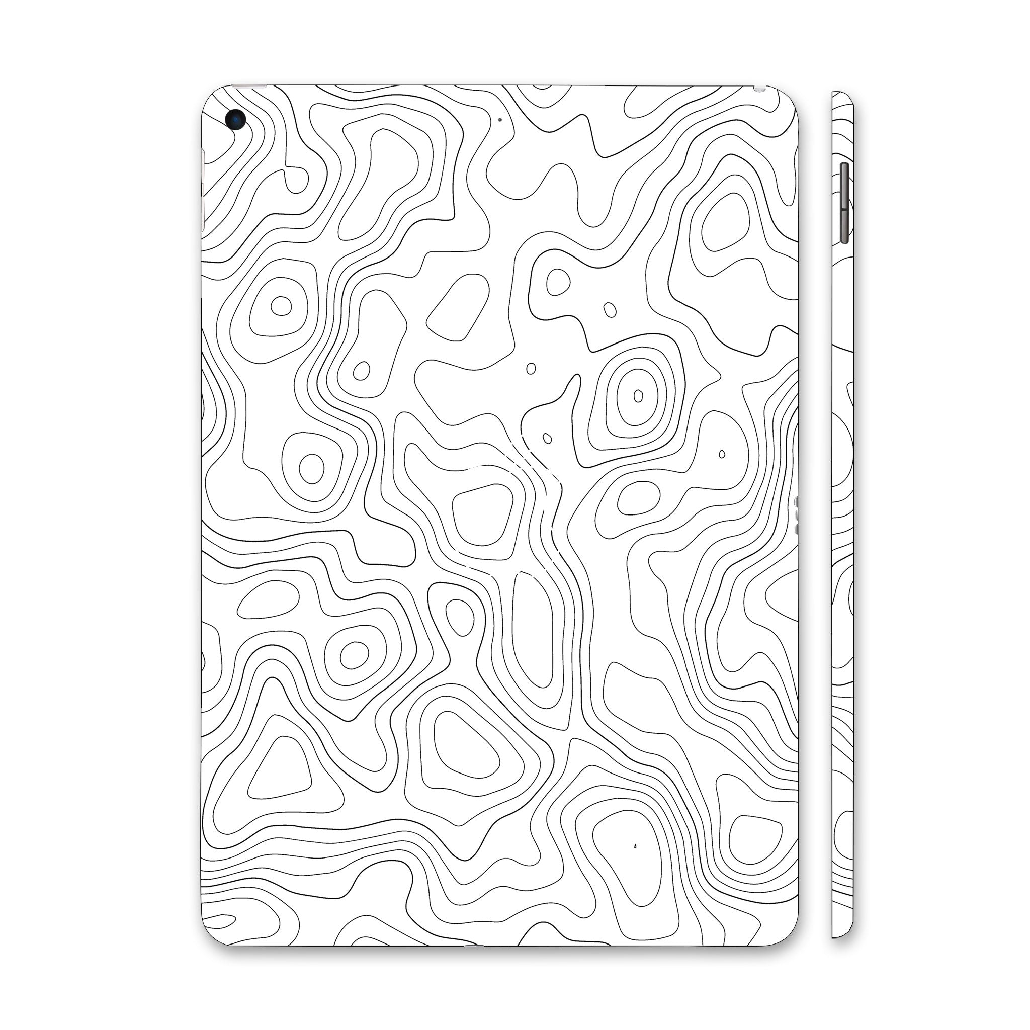 Apple iPad Air 3 2019 White Contour Design Tablet Skins