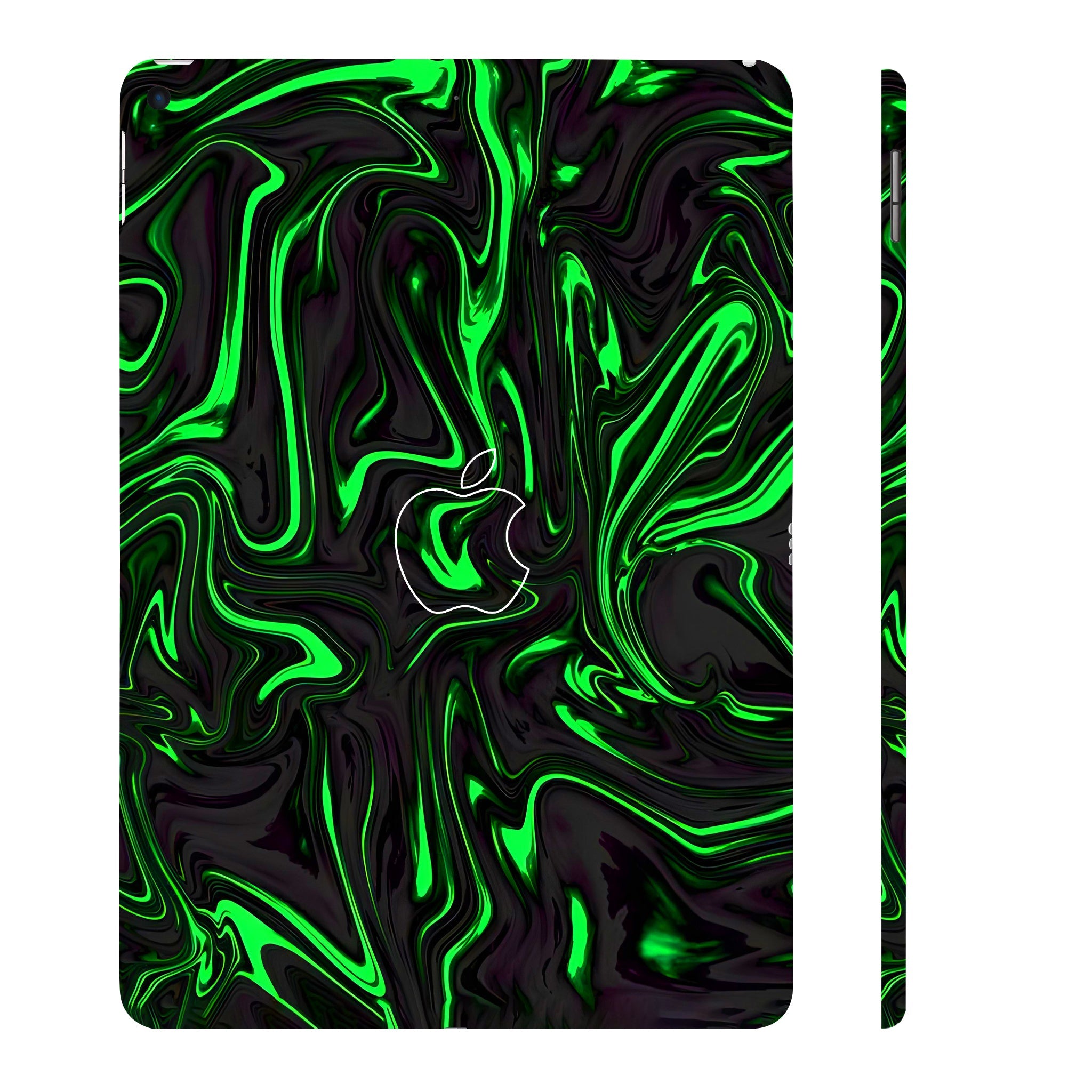 Apple iPad Air 3 2019 Green Liquid Pattern Tablet Skins