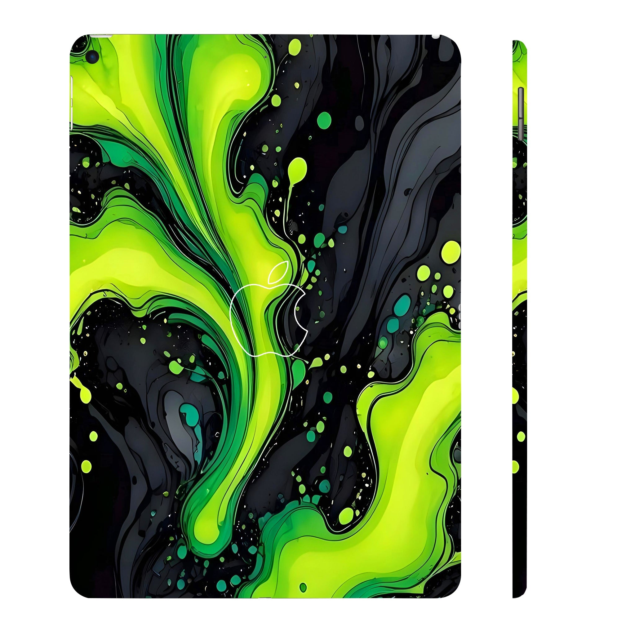 Apple iPad Air 3 2019 Electric Lime Ripple Tablet Skins