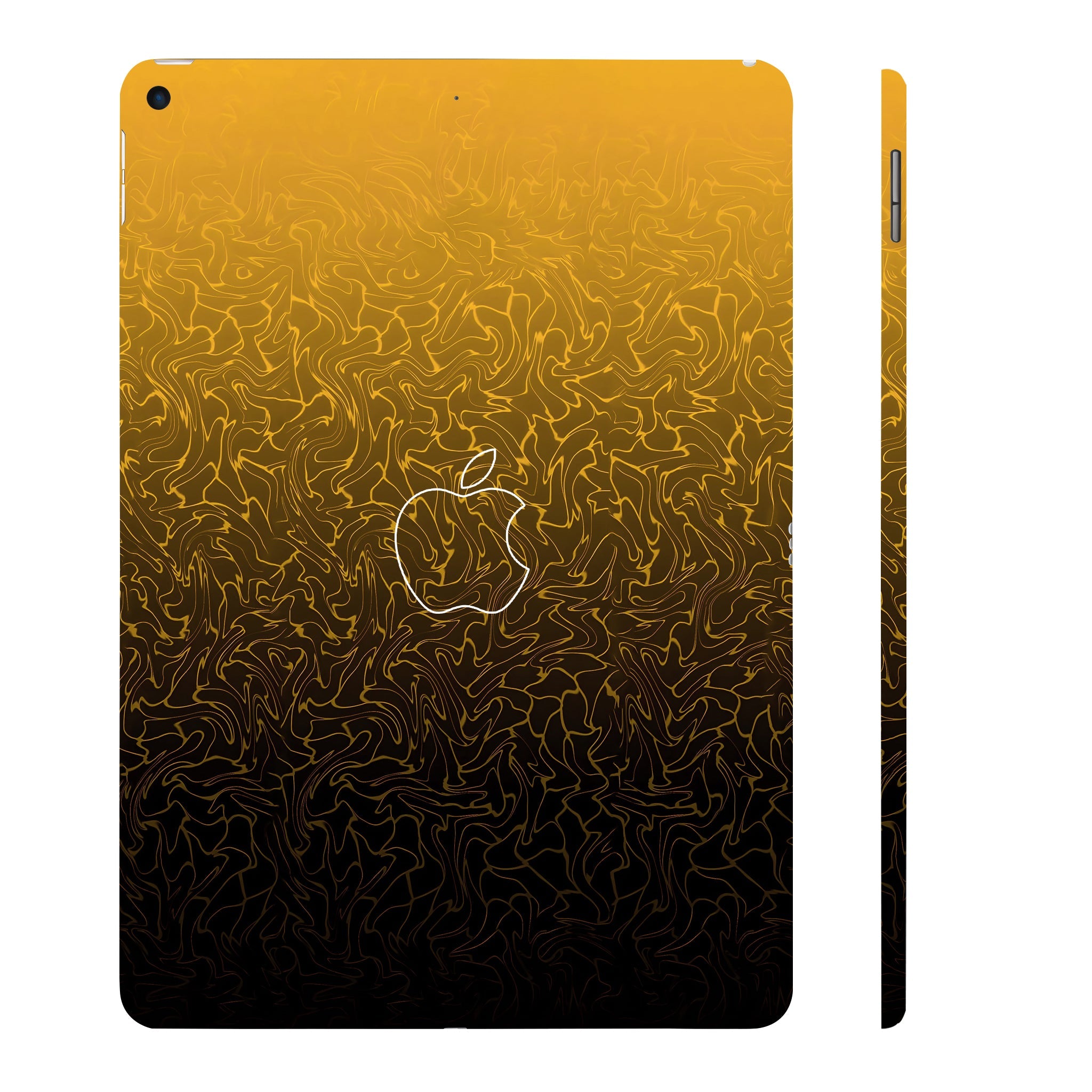 Apple iPad Air 3 2019 Orange to Black Gradient Tablet Skins
