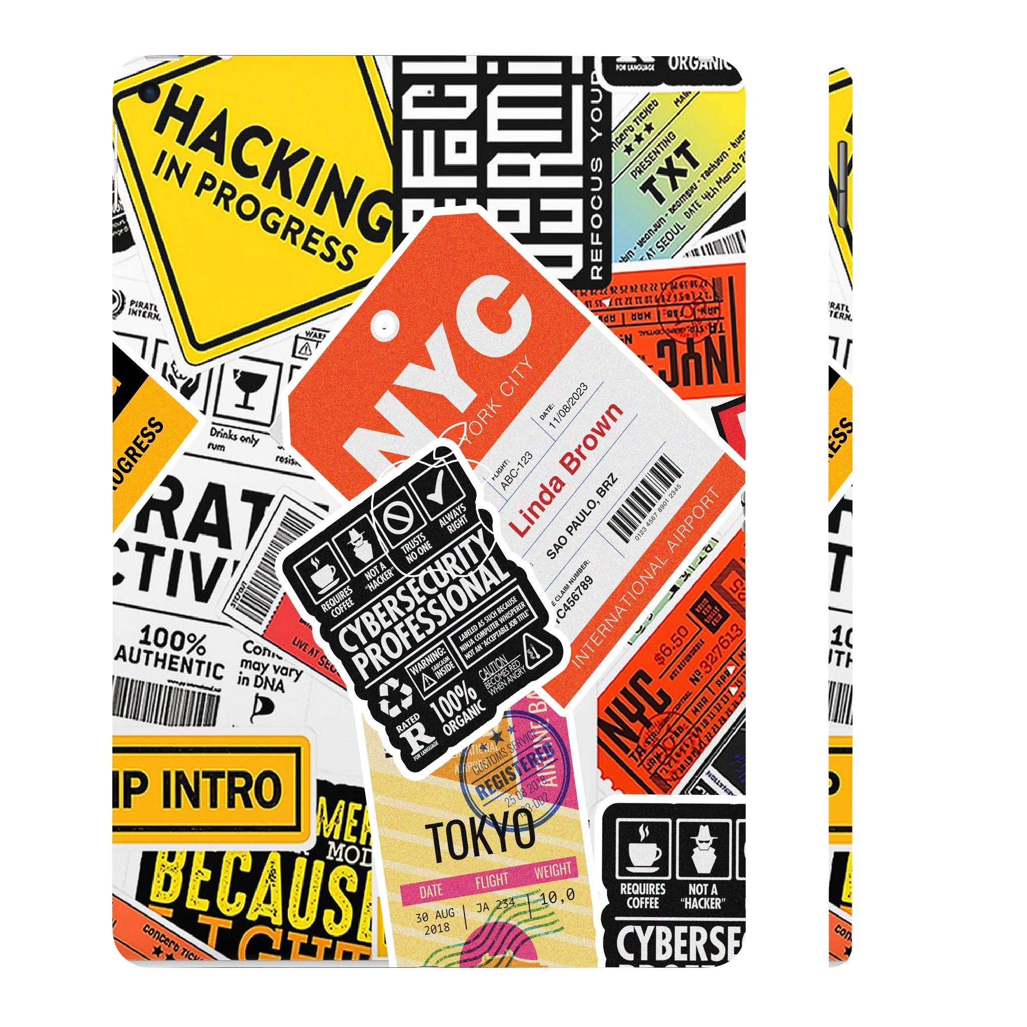 Apple iPad Air 3 2019 Tech Aesthetic Sticker Collage Tablet Skins