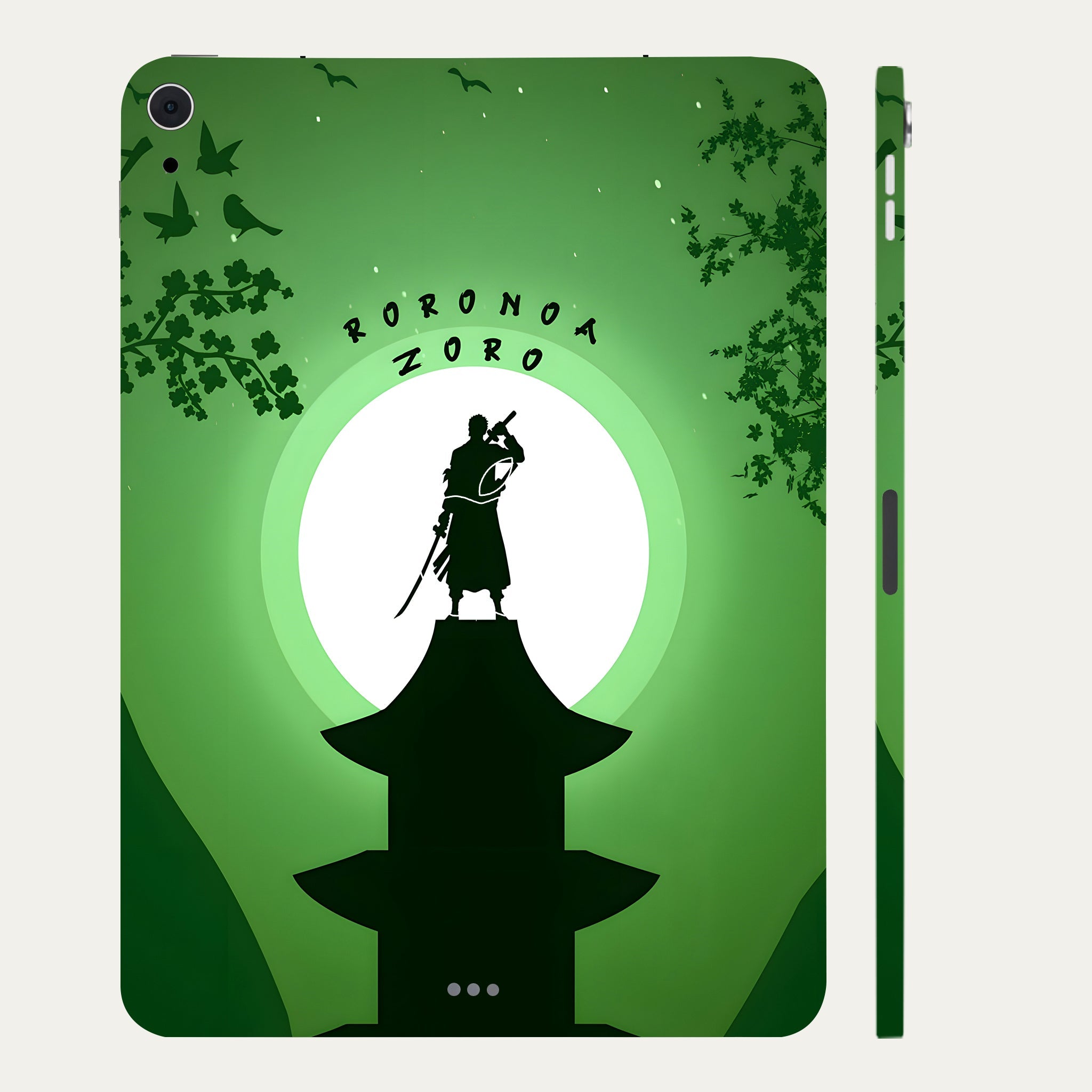 Apple iPad Air 4th Gen 2020 Roronoa Zoro Silhouette Anime Tablet Skins