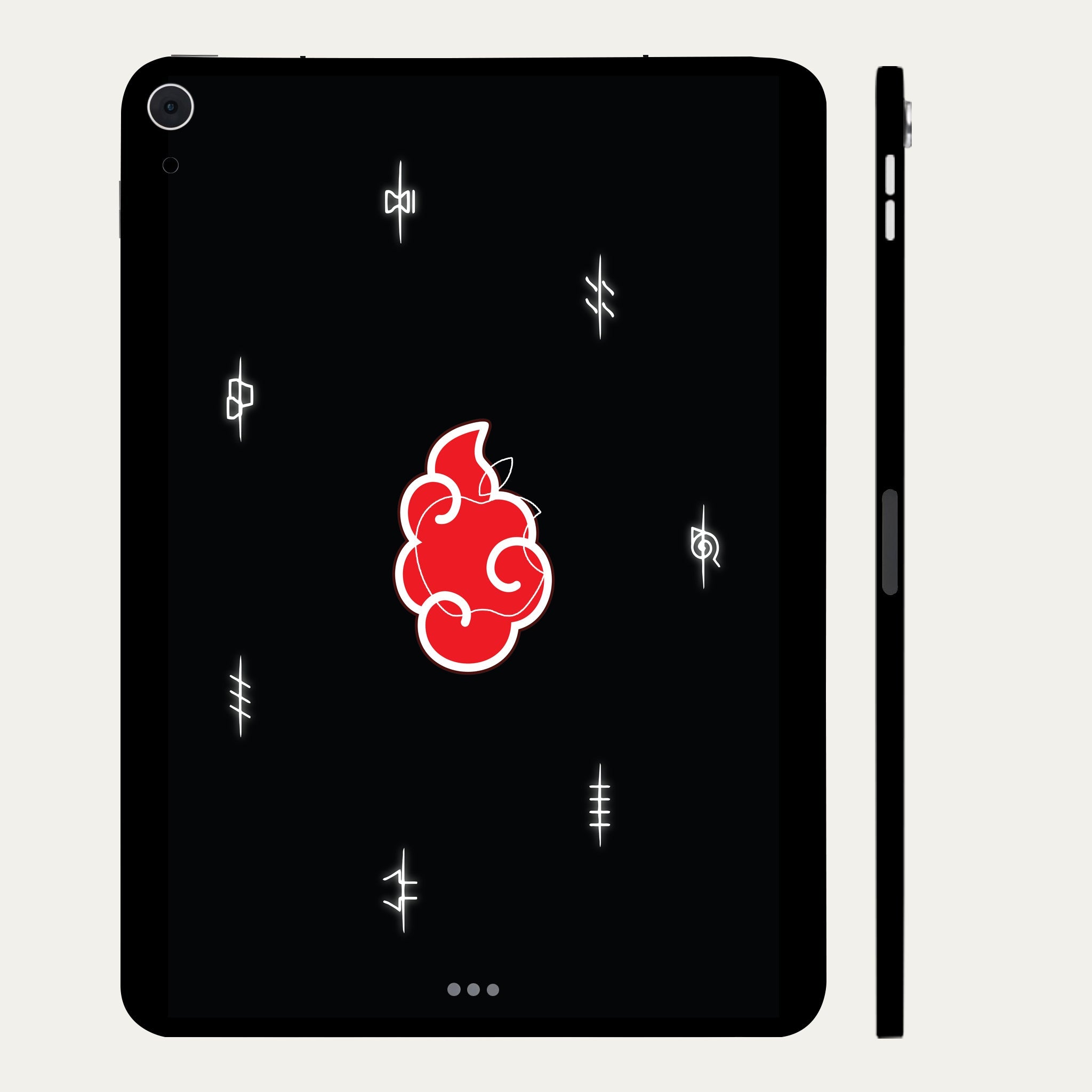 Apple iPad Air 5th Gen 2022 Akatsuki Logo Naruto Anime Tablet Skins