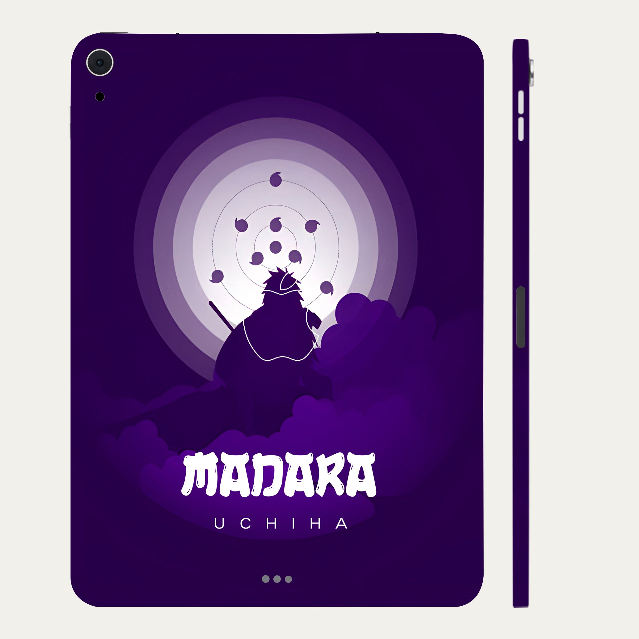 Apple iPad Air 4th Gen 2020 Uchiha Madara in Violet Silhouette Anime Tablet Skins