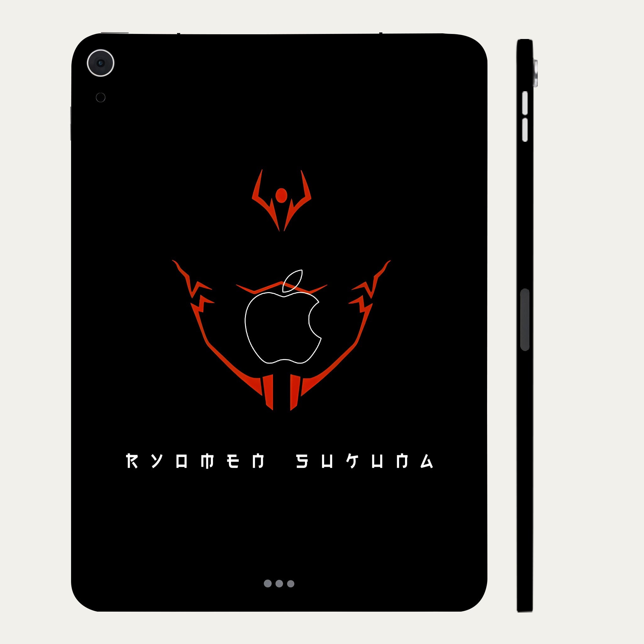 Apple iPad Air 4th Gen 2020 Sukuna's Curse Mark in Red Anime Tablet Skins