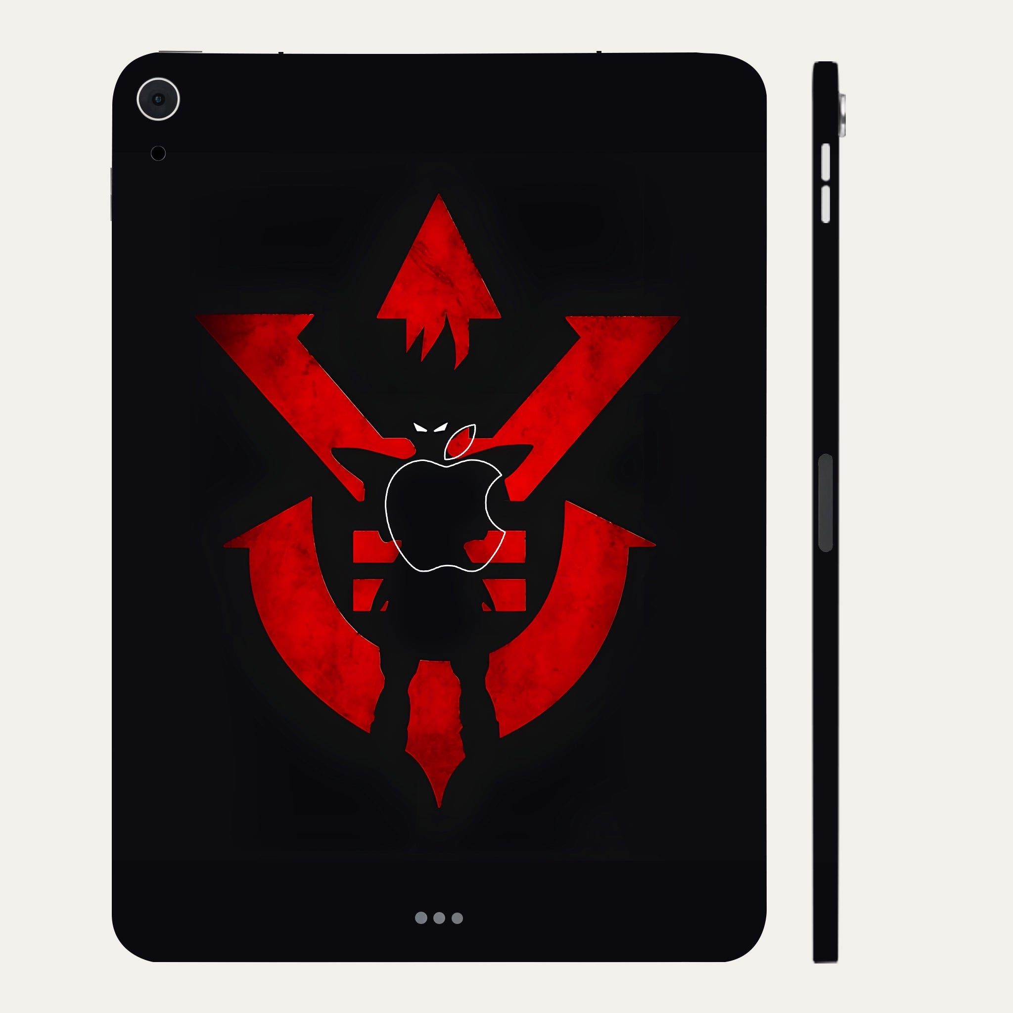 Apple iPad Air 4th Gen 2020 Vegeta Silhouette in Red Anime Tablet Skins
