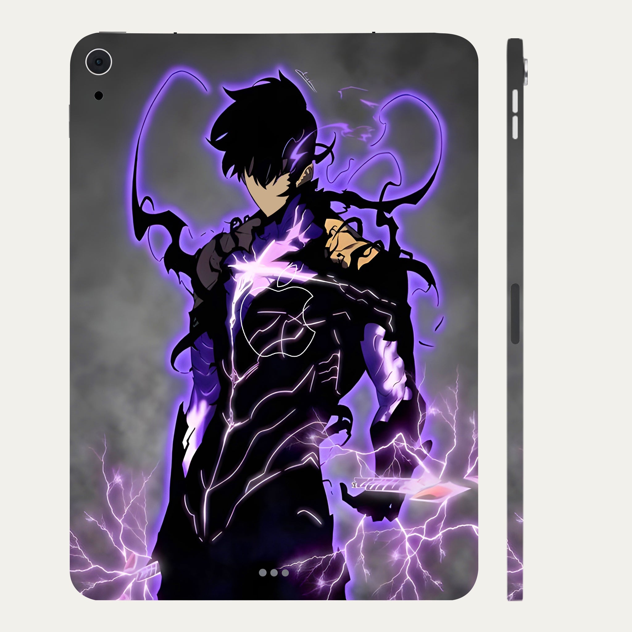 Apple iPad Air 4th Gen 2020 Sung Jin Woo Shadow Monarch Anime Tablet Skins