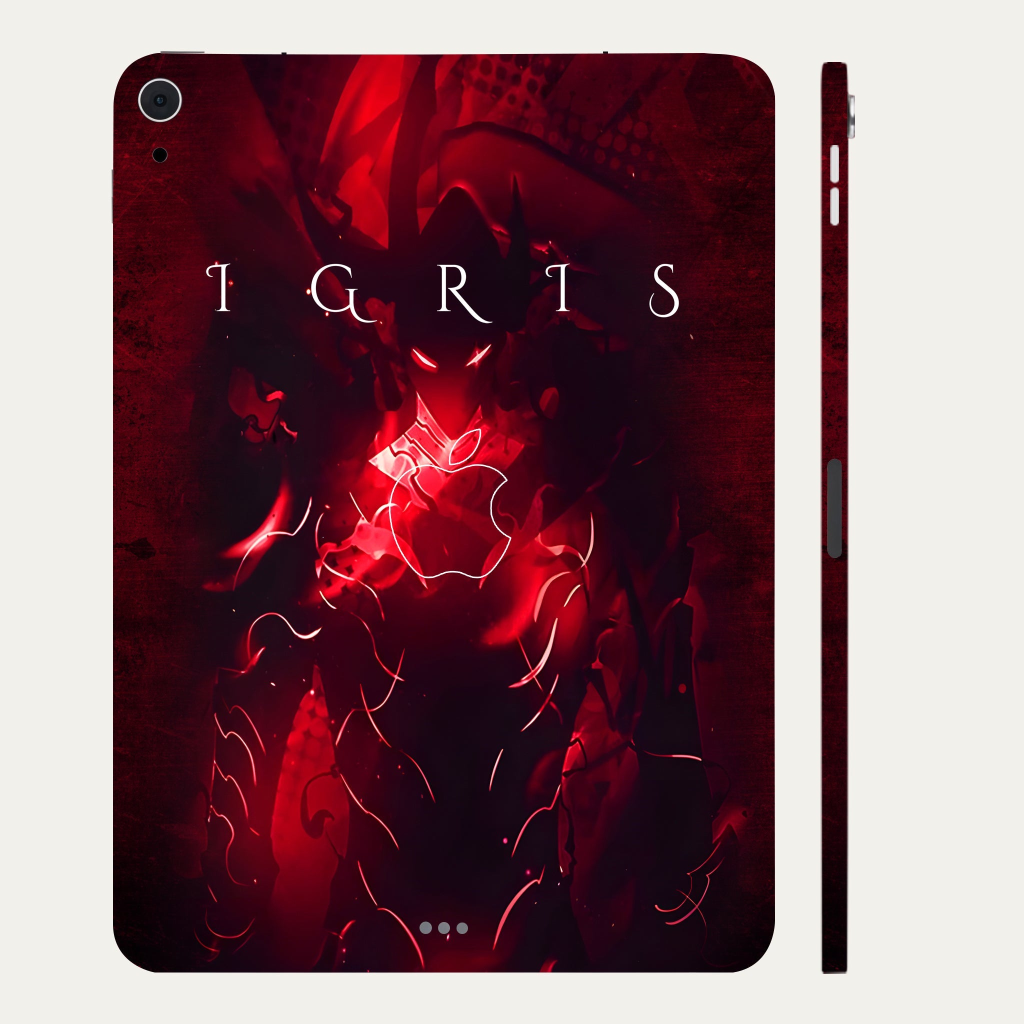 Apple iPad Air 4th Gen 2020 Blood Red Commander Igris Anime Tablet Skins