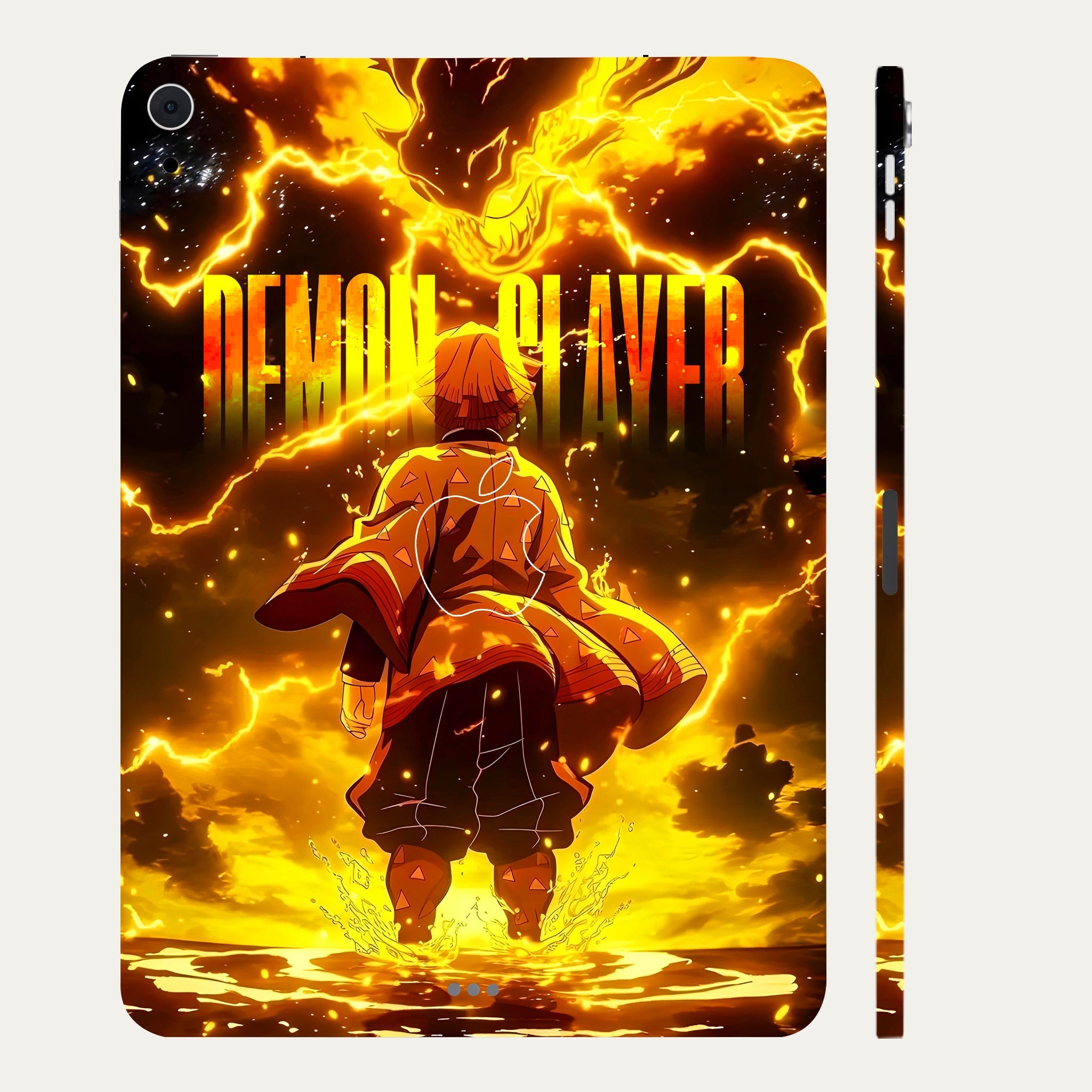 Apple iPad Air 5th Gen 2022 Zenitsu Lightning Strike Anime Tablet Skins