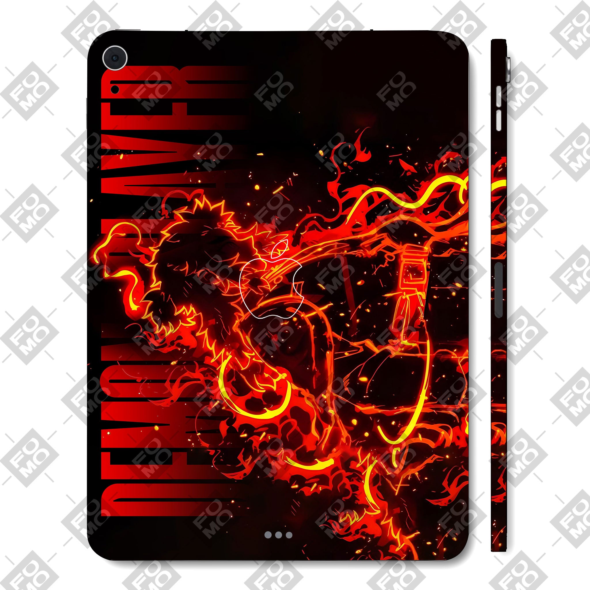 Apple iPad Air 5th Gen 2022 Rengoku Blazing Inferno Anime 3D Tablet Skin