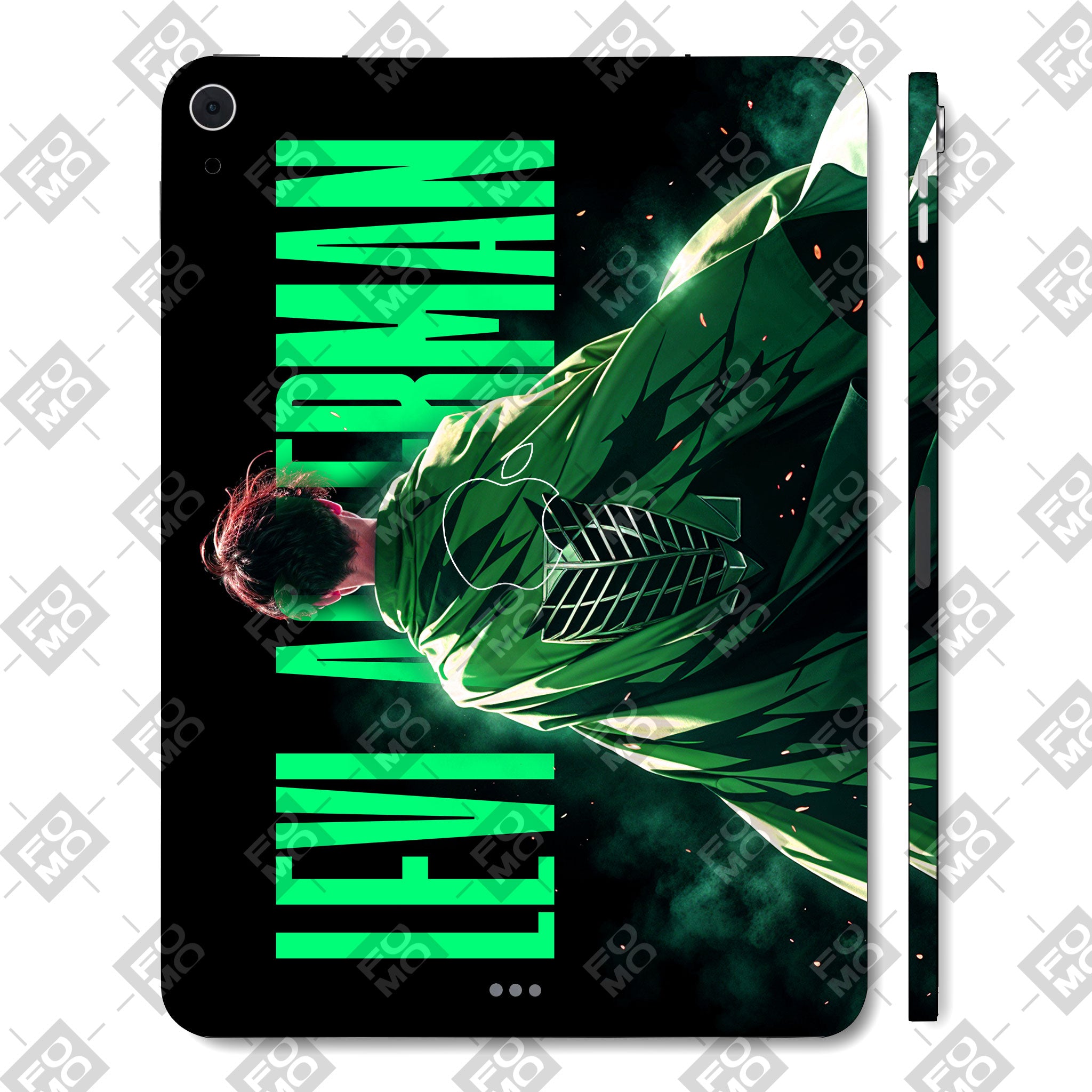 Apple iPad Air 5th Gen 2022 Levi Wings of Freedom Anime 3D Tablet Skin