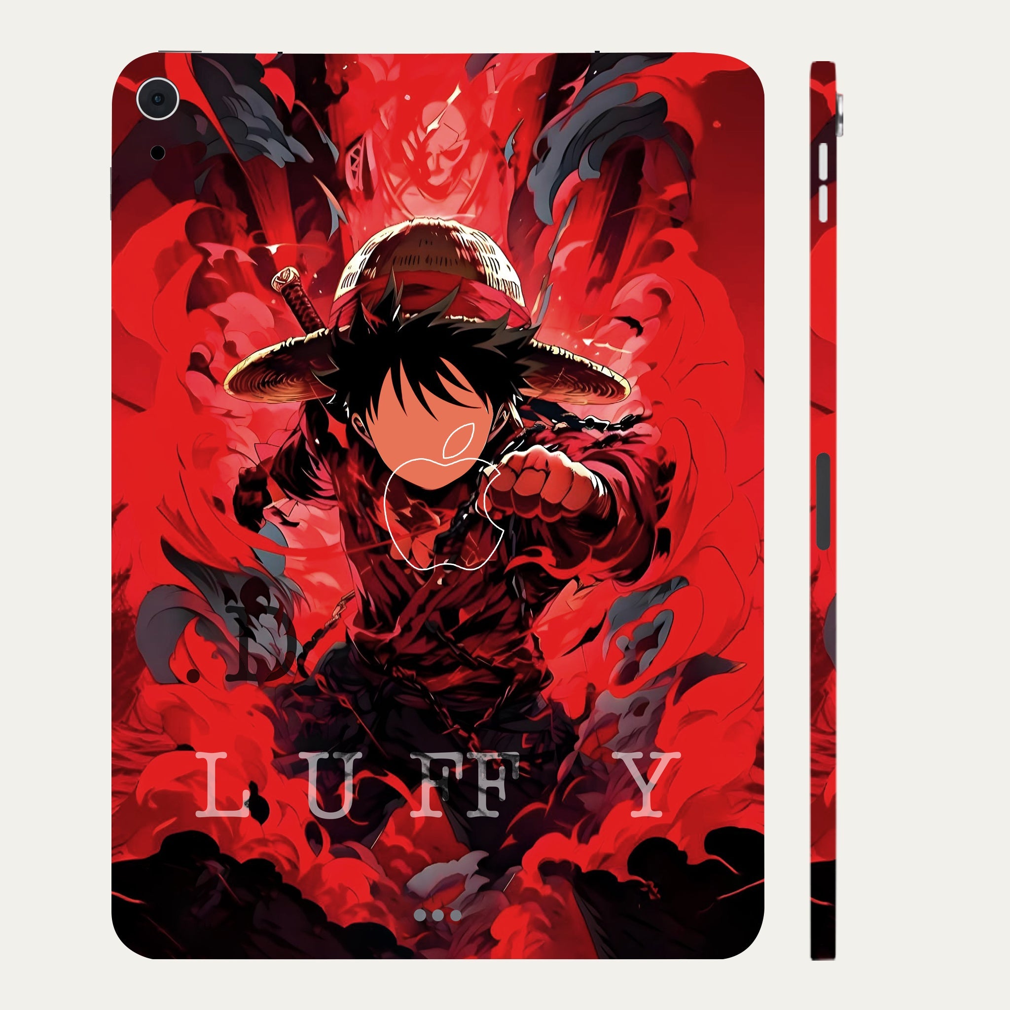 Apple iPad Air 4th Gen 2020 Gear Fifth Luffy in Red Anime Tablet Skins