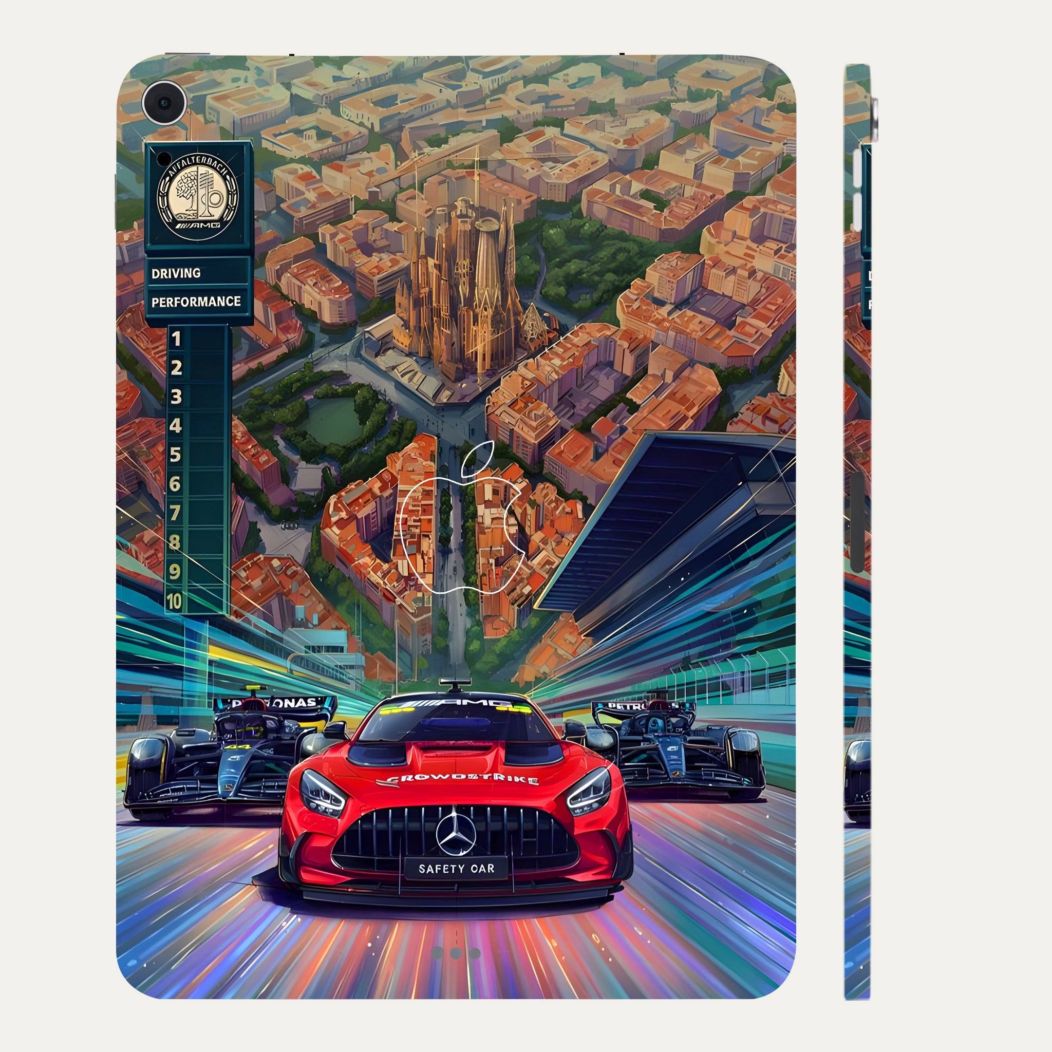 Apple iPad Air 5th Gen 2022 2023 Spanish Grand Prix Cars & Bikes Tablet Skins