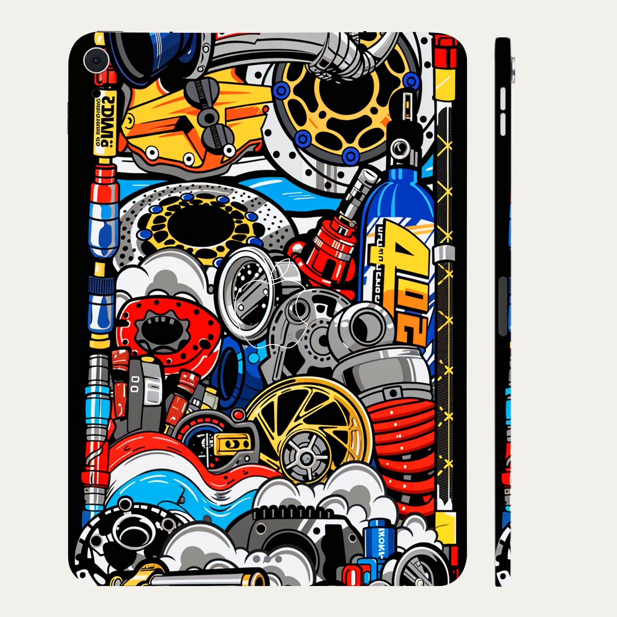 Apple iPad Air 5th Gen 2022 Mechanical Chaos Cars & Bikes Tablet Skins