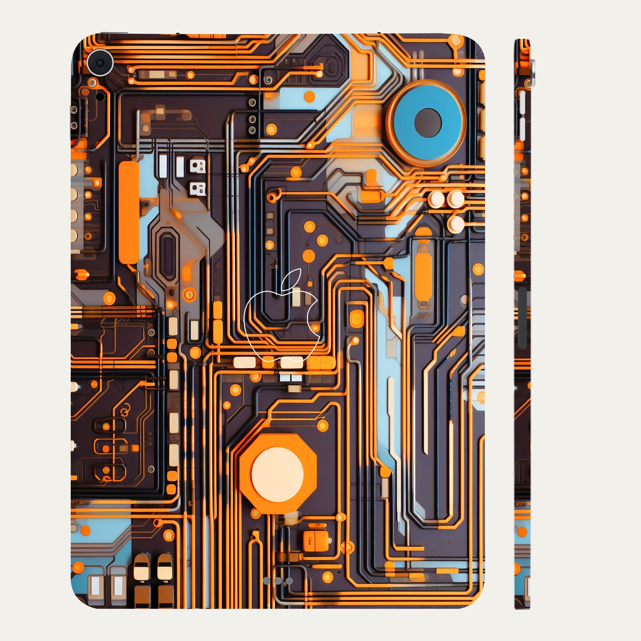 Apple iPad Air 5th Gen 2022 Copper Circuit Design Tablet Skins