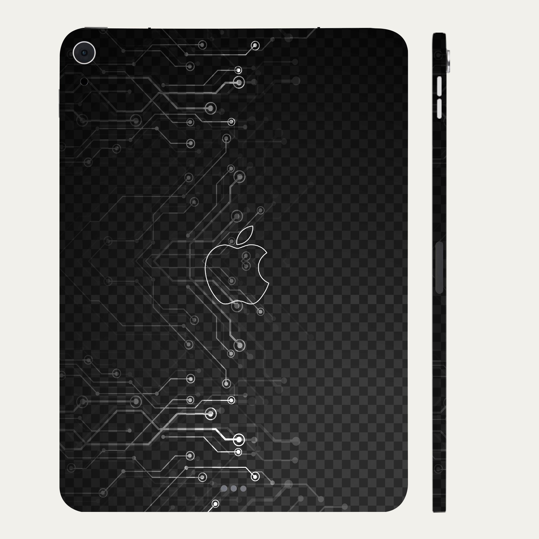 Apple iPad Air 5th Gen 2022 Black Digital Circuit Tablet Skins