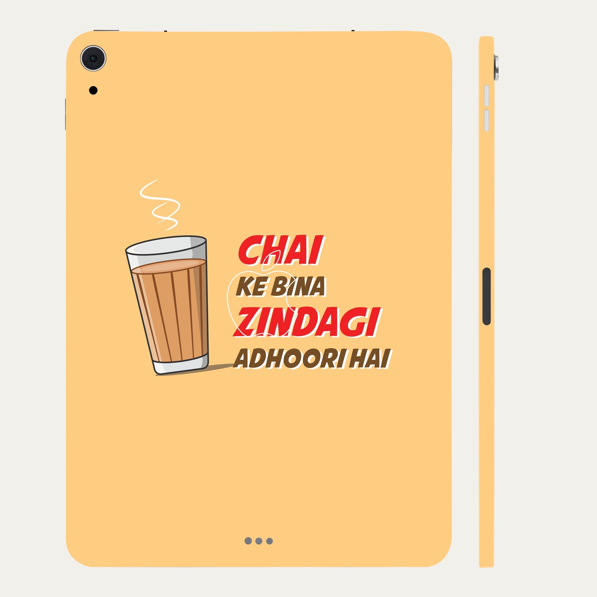 Apple iPad Air 4th Gen 2020 Chai Ke Bina Zindagi Adhoori Hai Tablet Skins