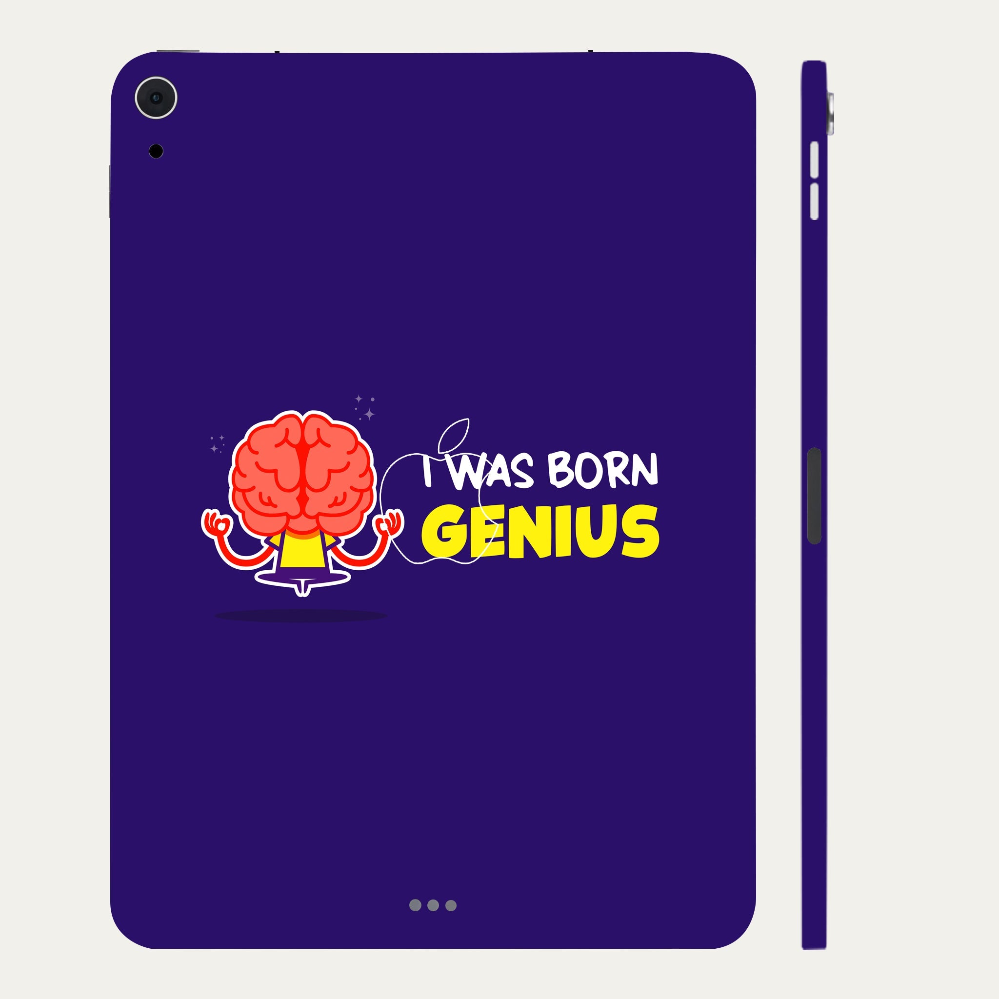 Apple iPad Air 4th Gen 2020 I was born genuis Tablet Skins