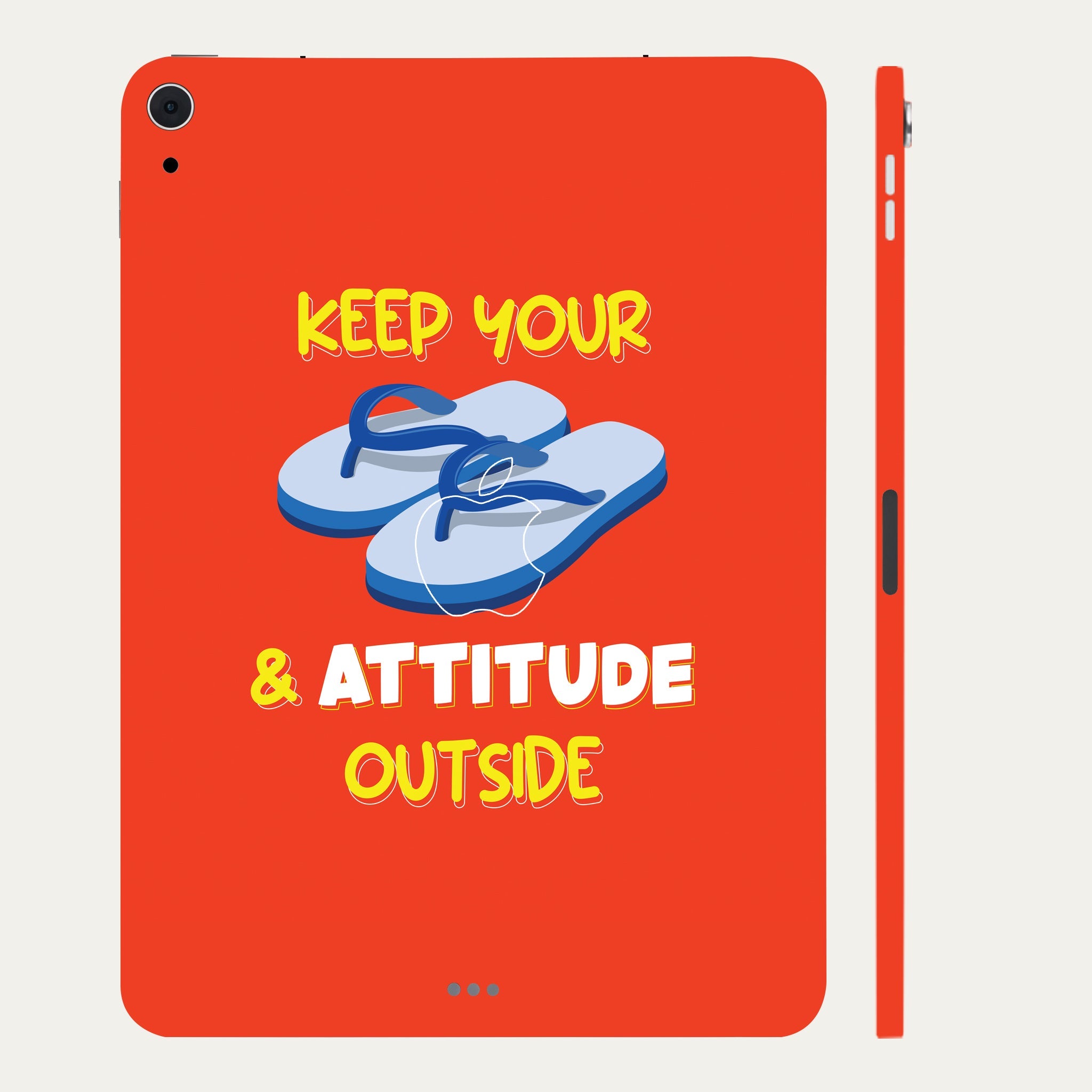 Apple iPad Air 5th Gen 2022 Keep your chappal and attitude outside Tablet Skins