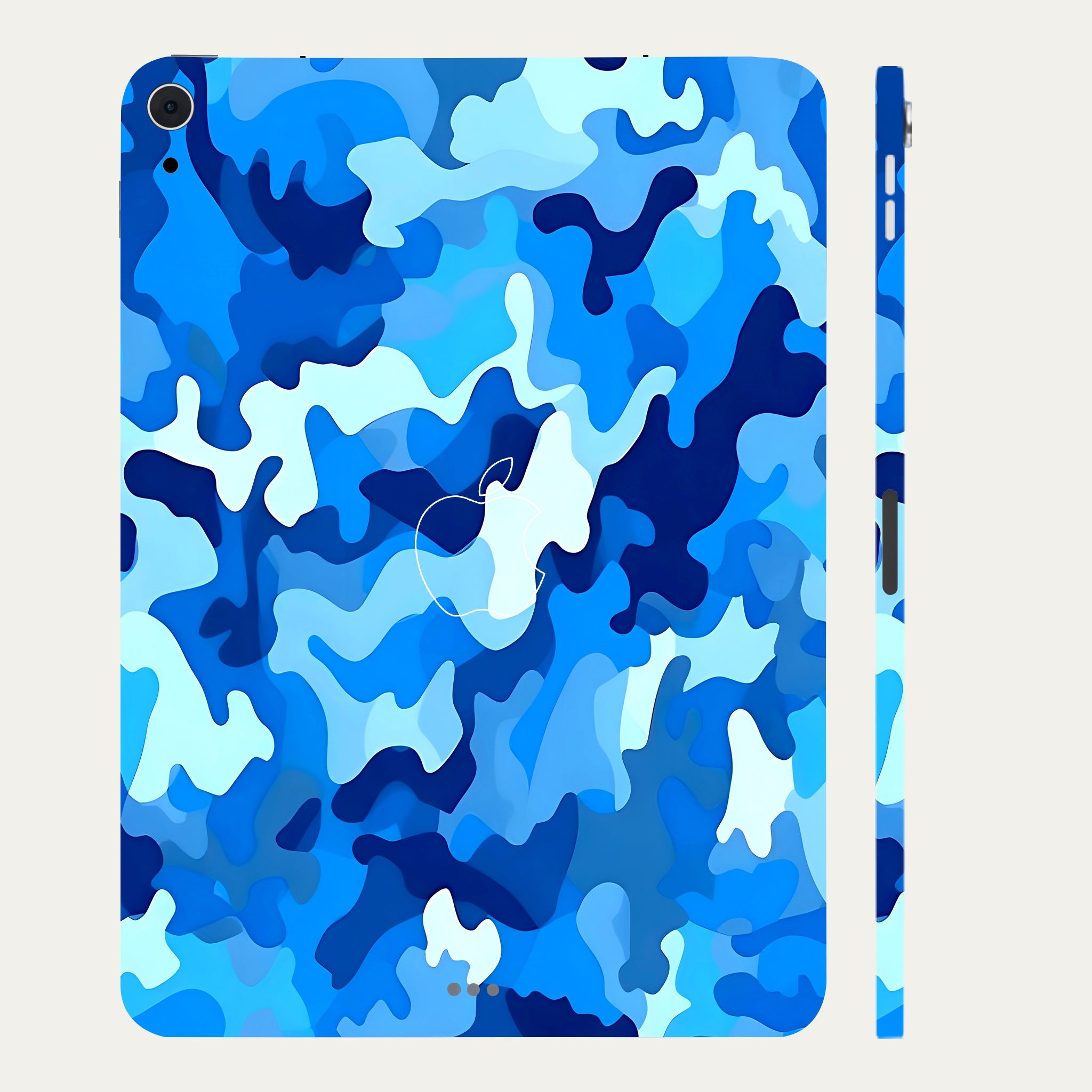 Apple iPad Air 4th Gen 2020 Arctic Blue Camo Pattern Tablet Skins