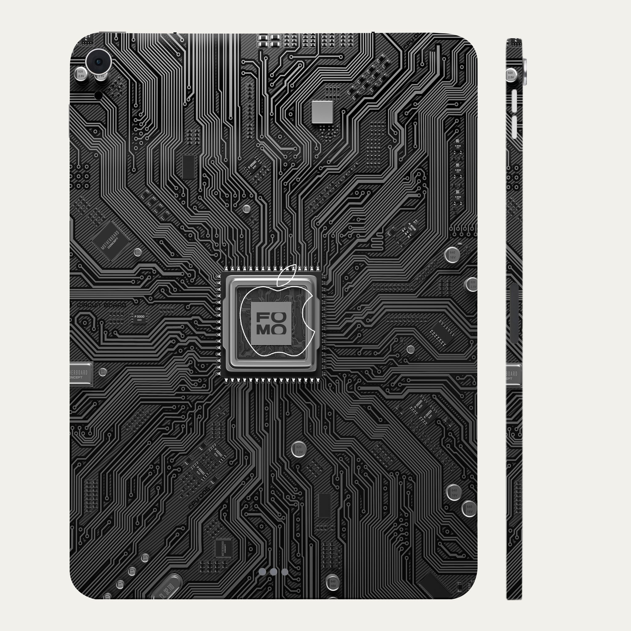 Apple iPad Air 5th Gen 2022 FOMO Circuit Dark Mode Tablet Skins