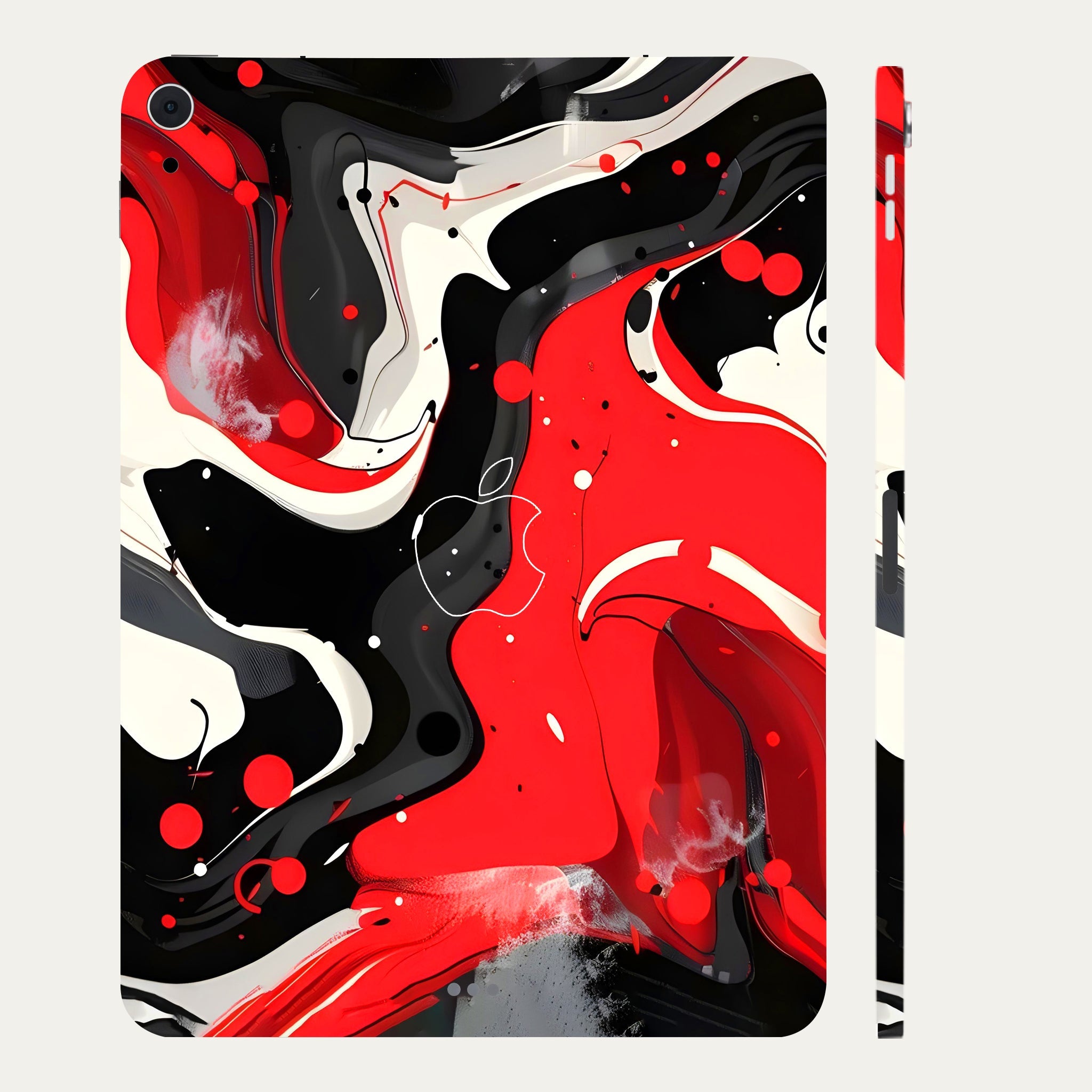 Apple iPad Air 5th Gen 2022 Scarlet and White Motion Tablet Skins