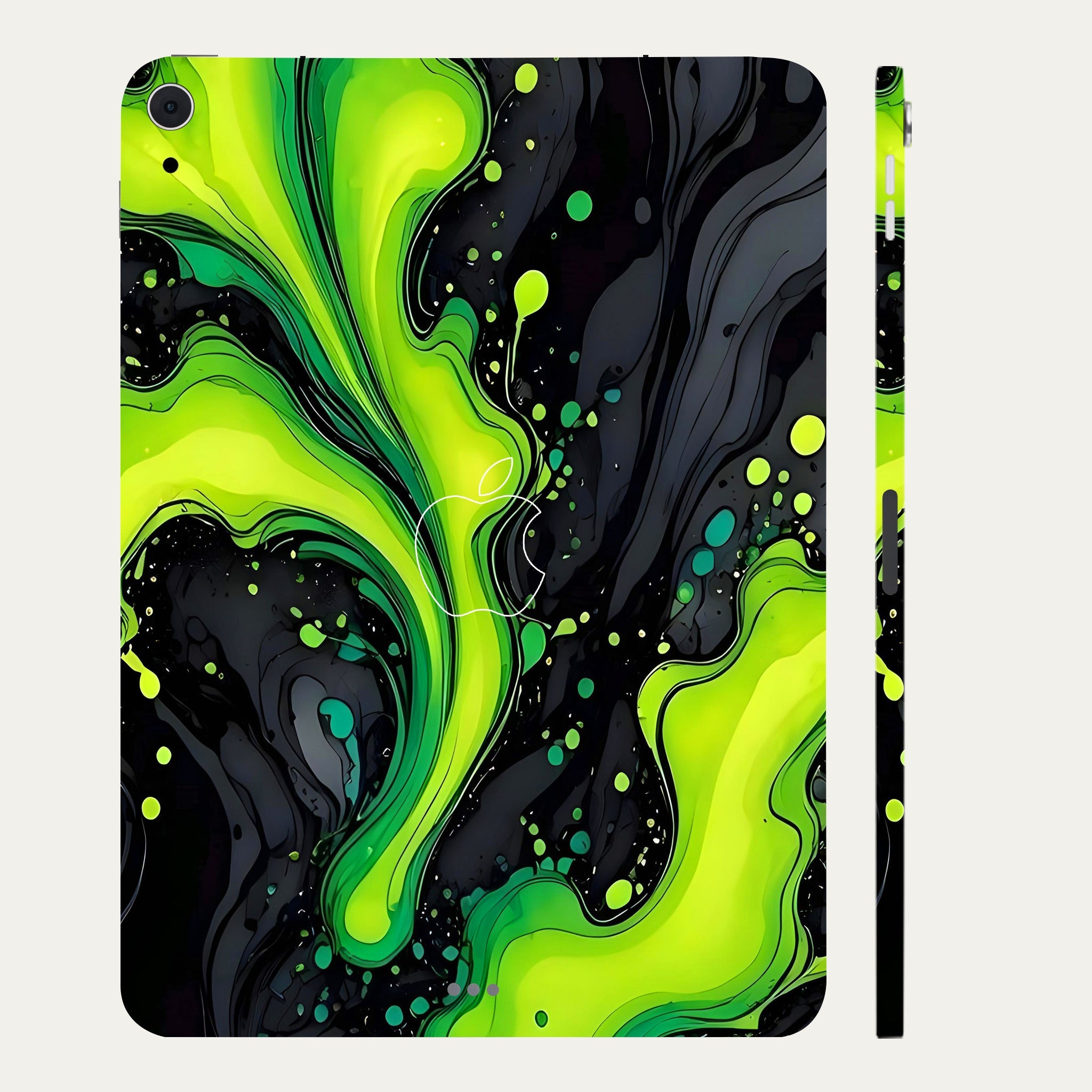 Apple iPad Air 4th Gen 2020 Electric Lime Ripple Tablet Skins