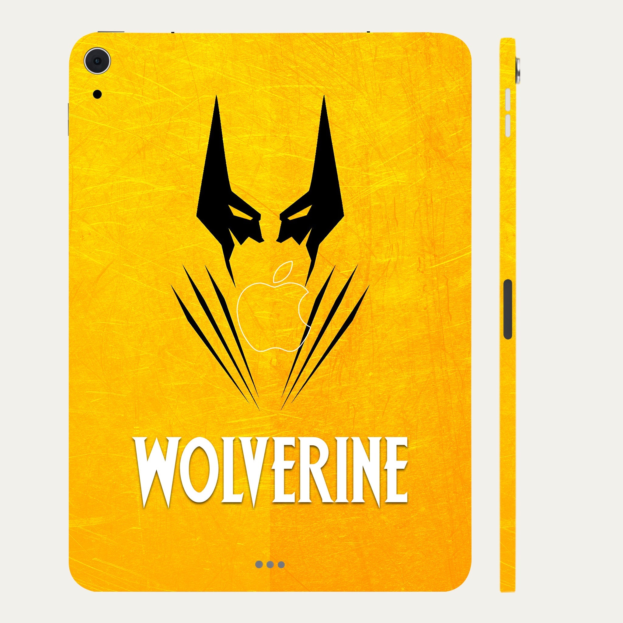 Apple iPad Air 5th Gen 2022 Wolverine with Yellow Background Movies Tablet Skins