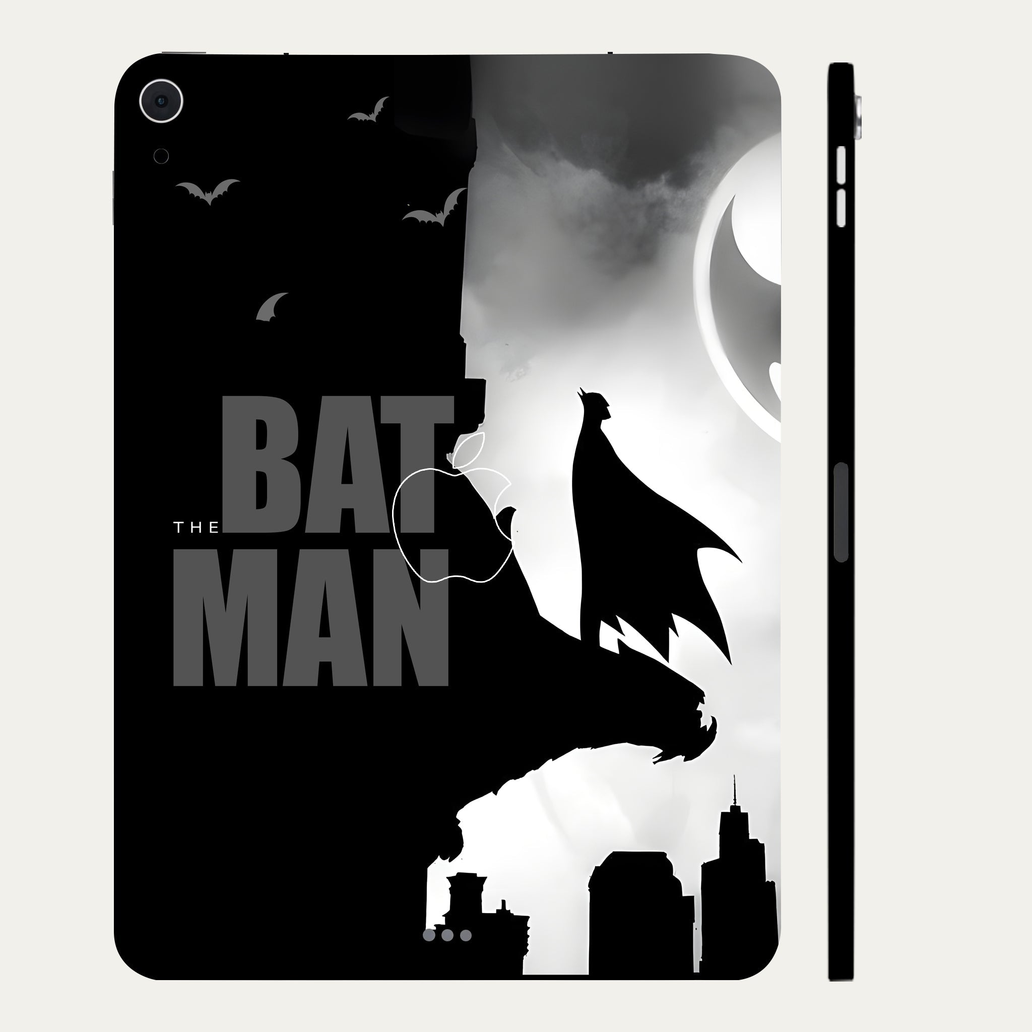 Apple iPad Air 4th Gen 2020 The Batman in BW Movies 3D Tablet Skin
