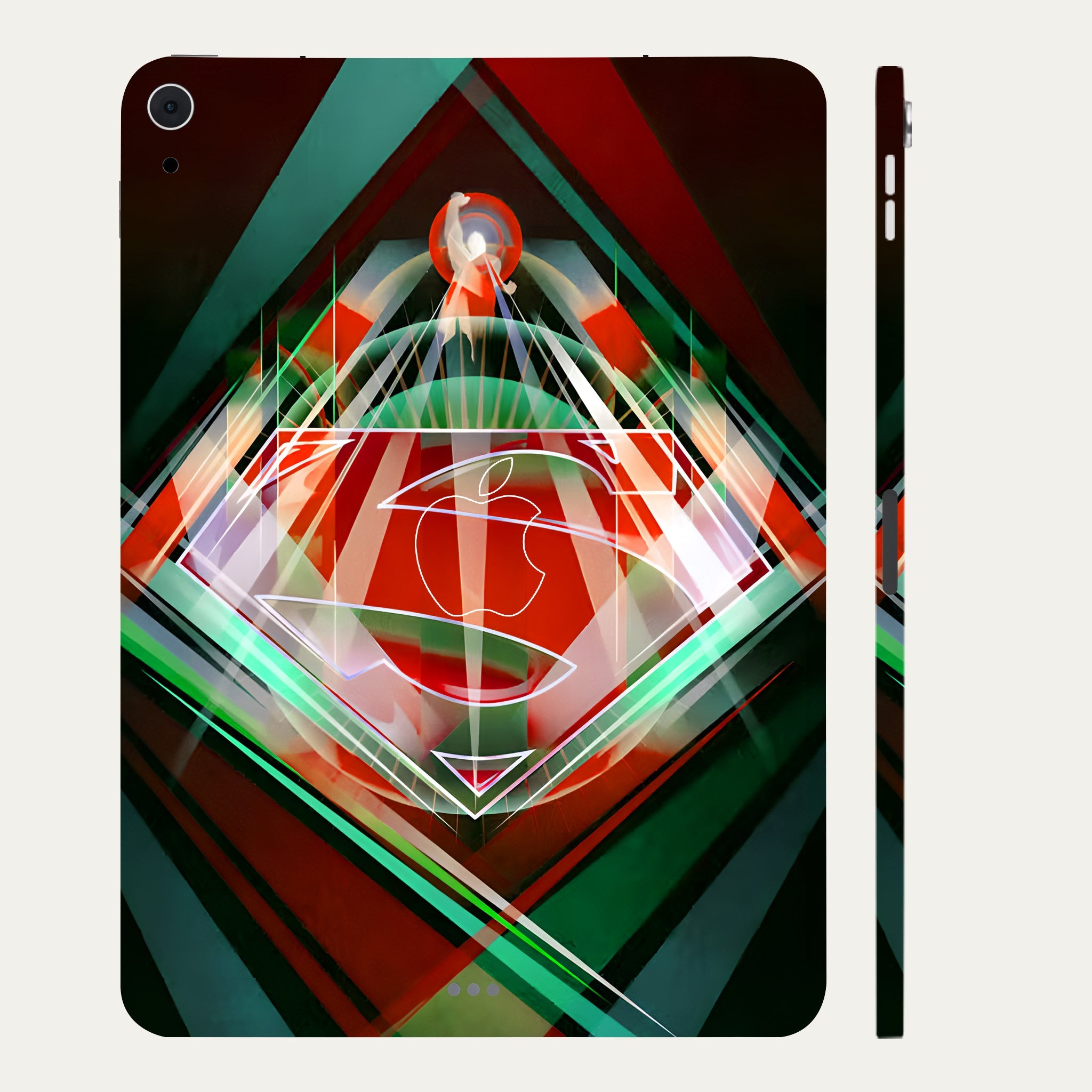 Apple iPad Air 5th Gen 2022 Superman Logo In Radient Colors Movies Tablet Skins