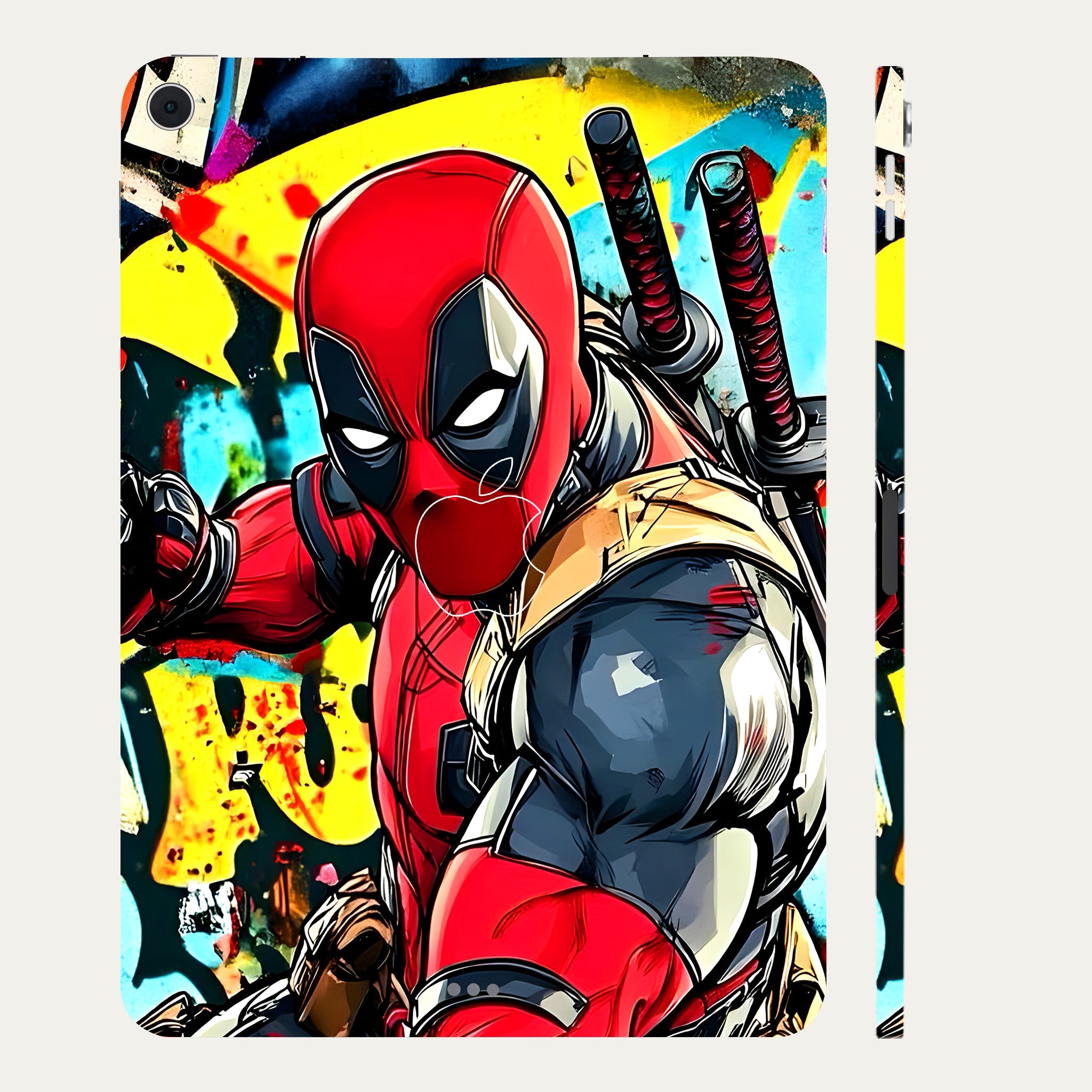 Apple iPad Air 5th Gen 2022 Deadpool Graffiti Style Movies Tablet Skins