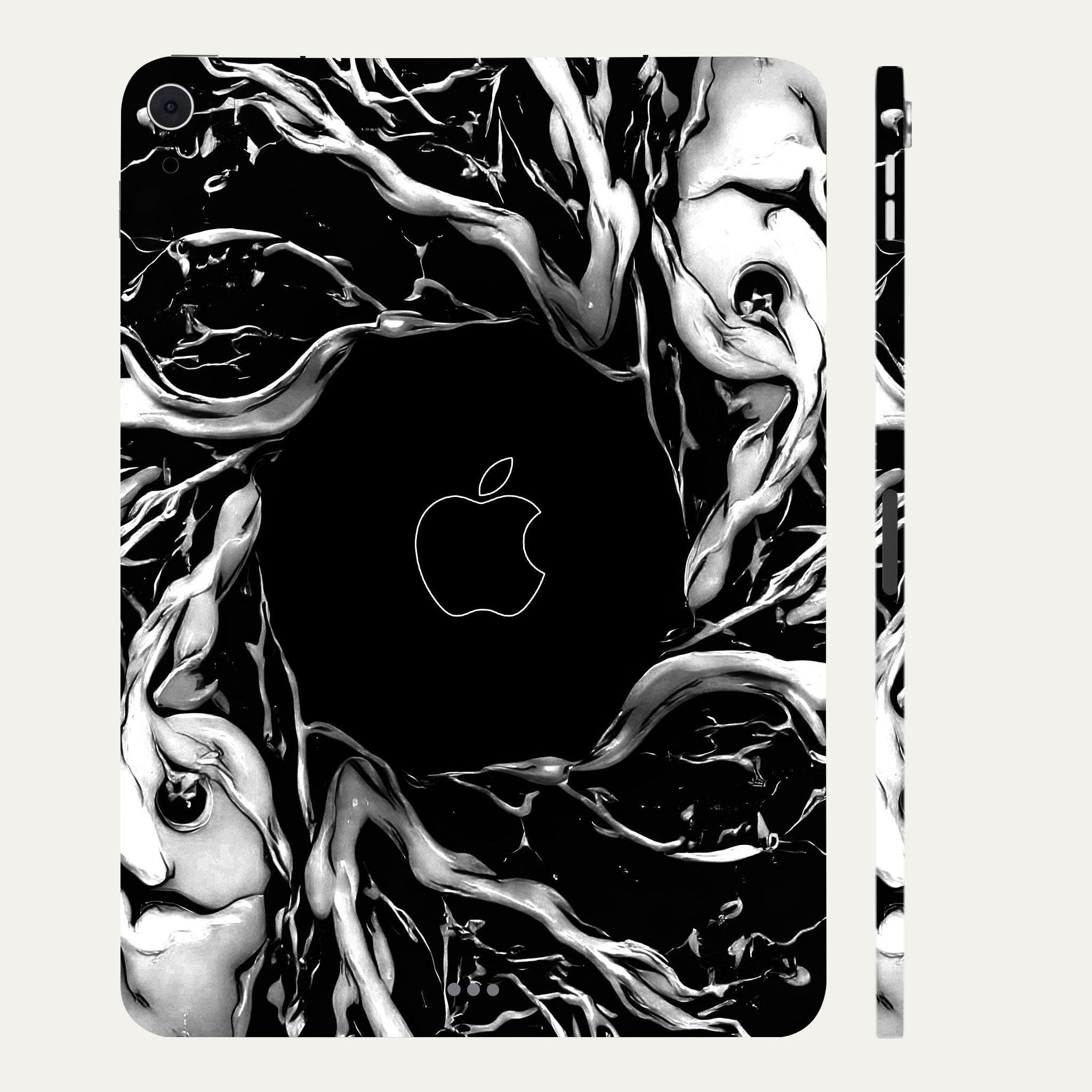 Apple iPad Air 4th Gen 2020 Spiderman Web Black Movies Tablet Skins