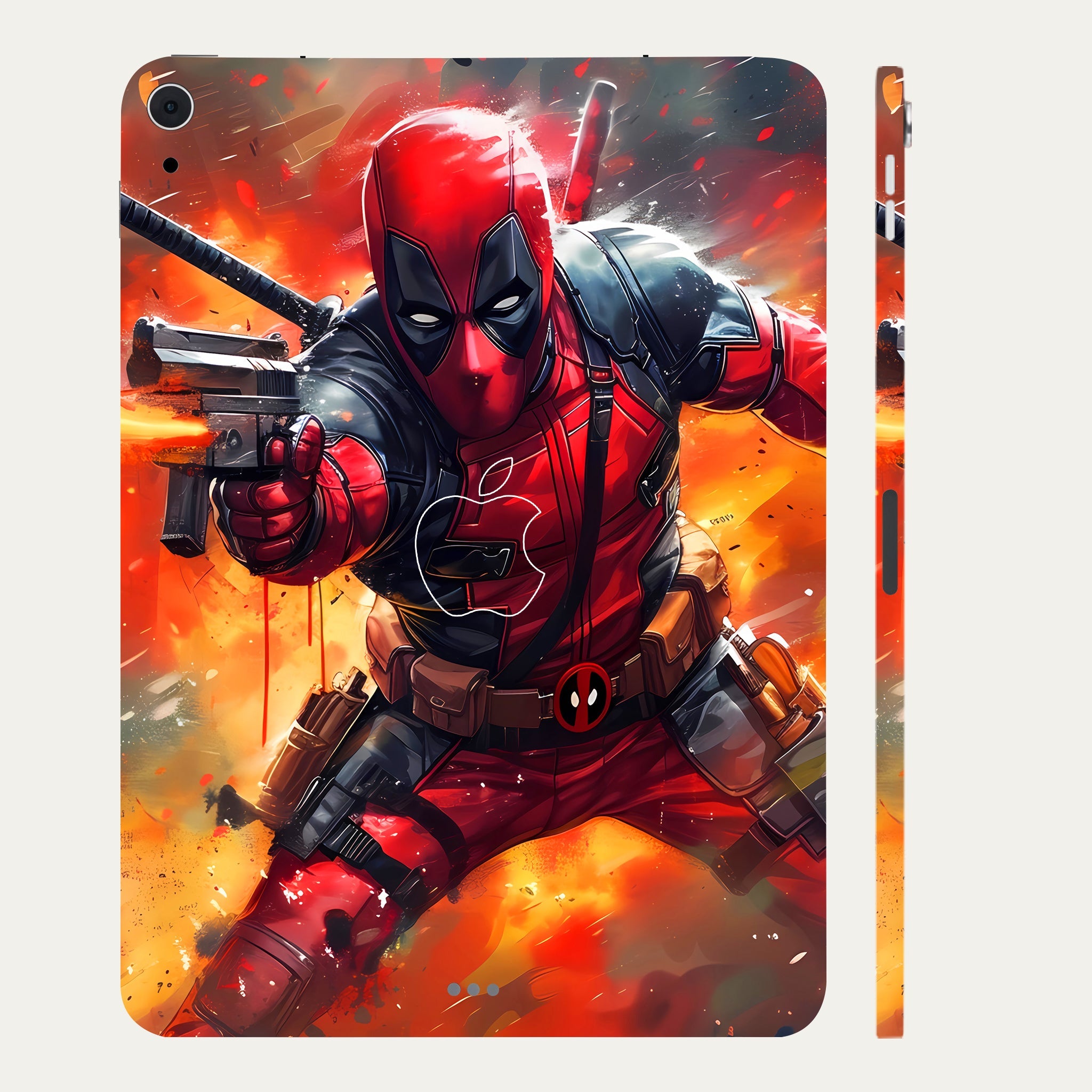 Apple iPad Air 5th Gen 2022 Deadpool in Action Movies Tablet Skins