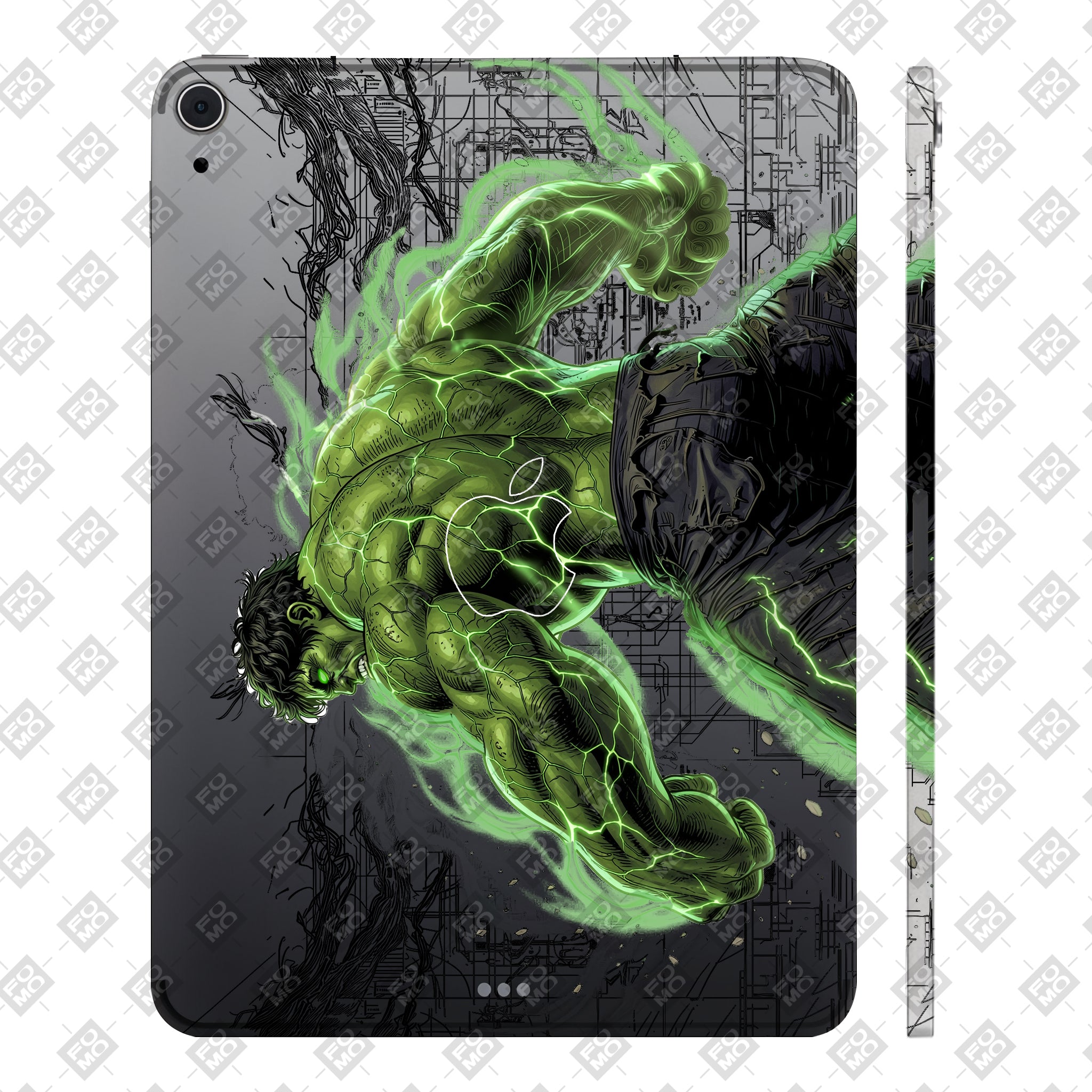 Apple iPad Air 5th Gen 2022 Transparent Hulk Smash Tablet Skin