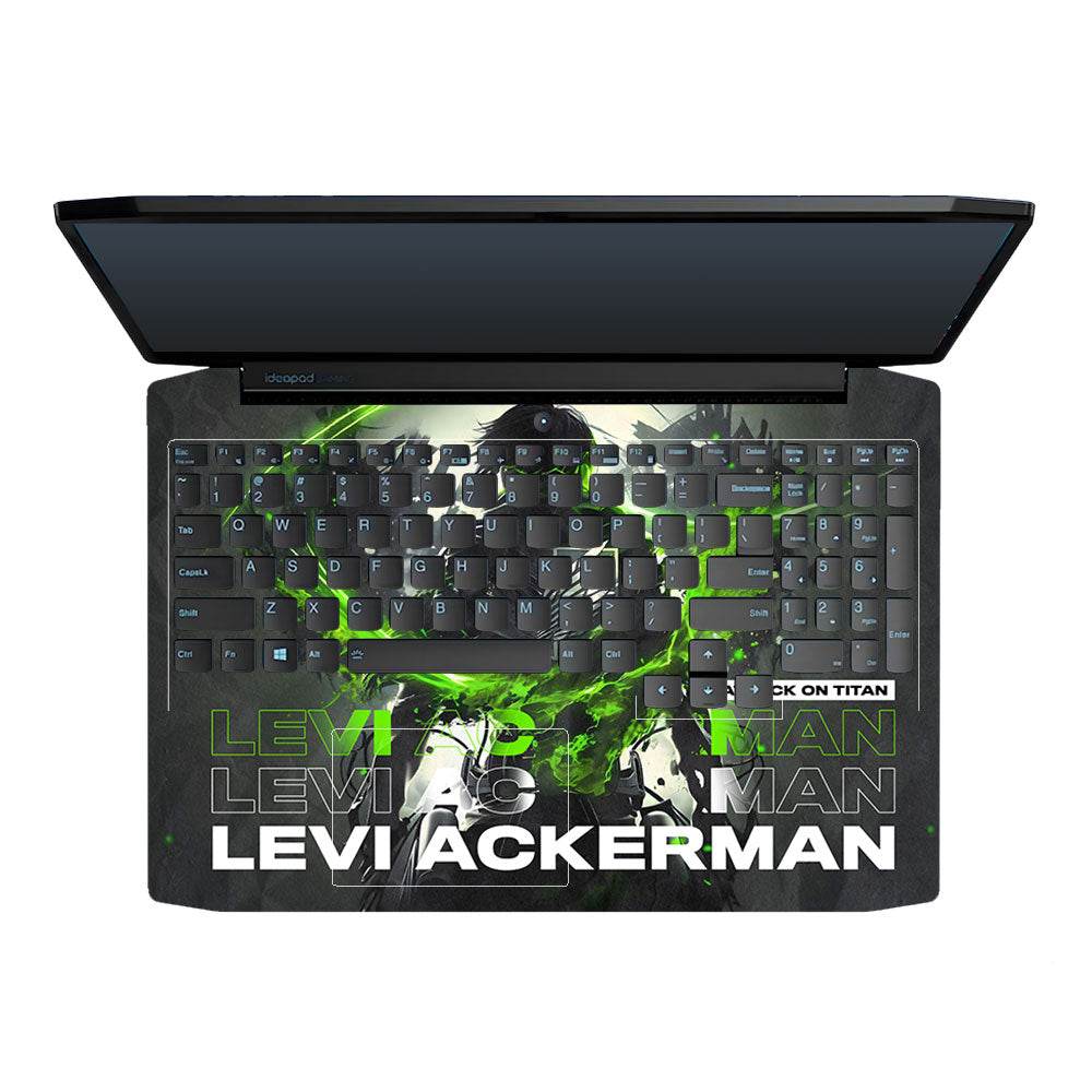 Levi Ackerman Neon Fury Lenovo IdeaPad Gaming 3 15ARH05 and 15IMH05 Laptop Skin