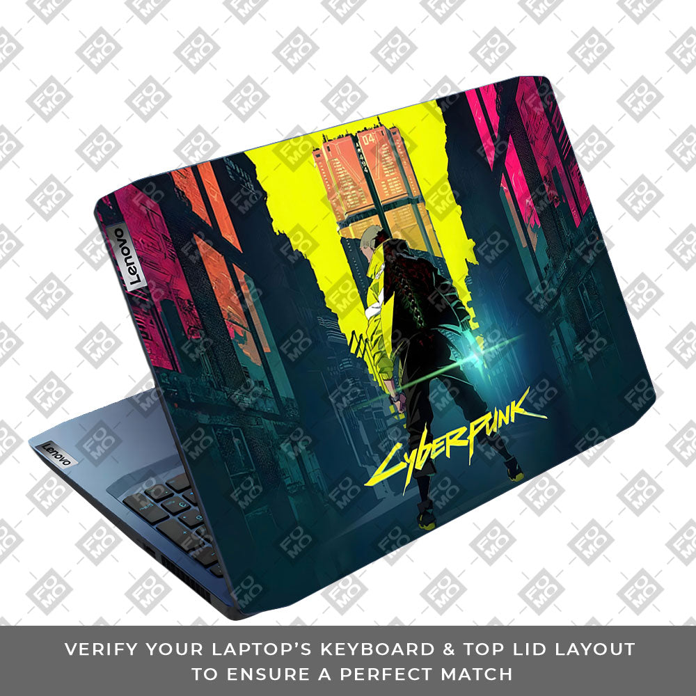 Cyberpunk Uprising Lenovo IdeaPad Gaming 3 15ARH05 and 15IMH05 Laptop Skin