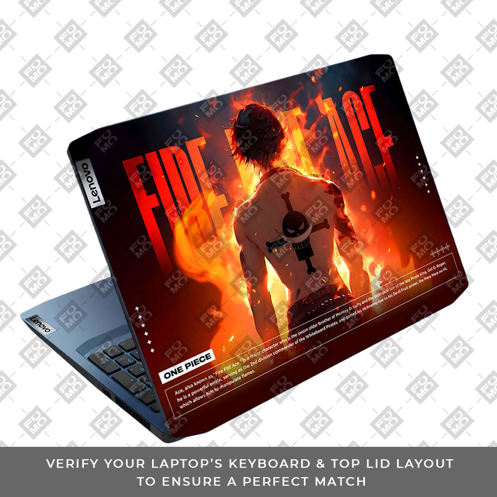 Fire Fist Ace Lenovo IdeaPad Gaming 3 15ARH05 and 15IMH05 Laptop Skin