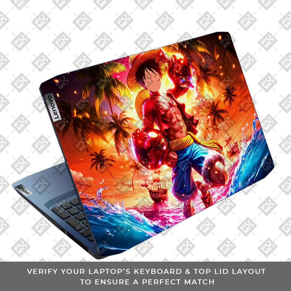 Luffy's Radiant Will Lenovo IdeaPad Gaming 3 15ARH05 and 15IMH05 Laptop Skin