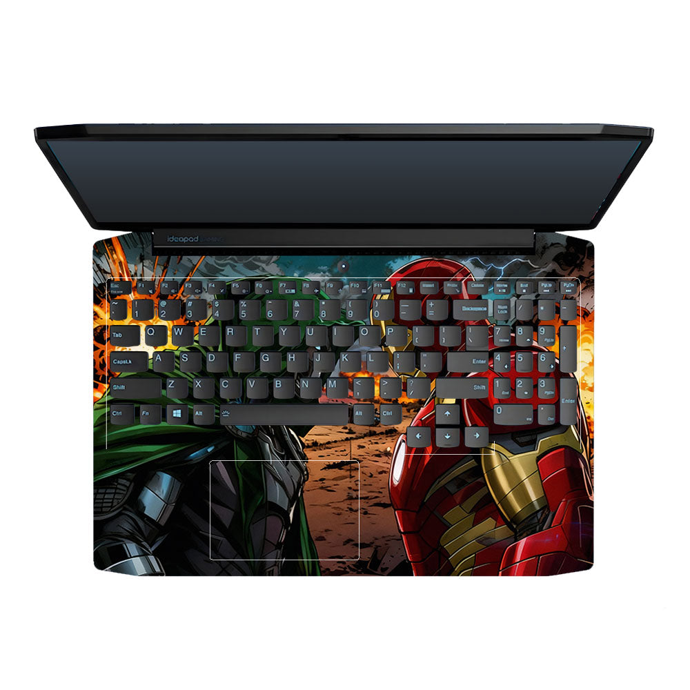 Armored Hero Showdown Lenovo IdeaPad Gaming 3 15ARH05 and 15IMH05 3D Laptop Skin