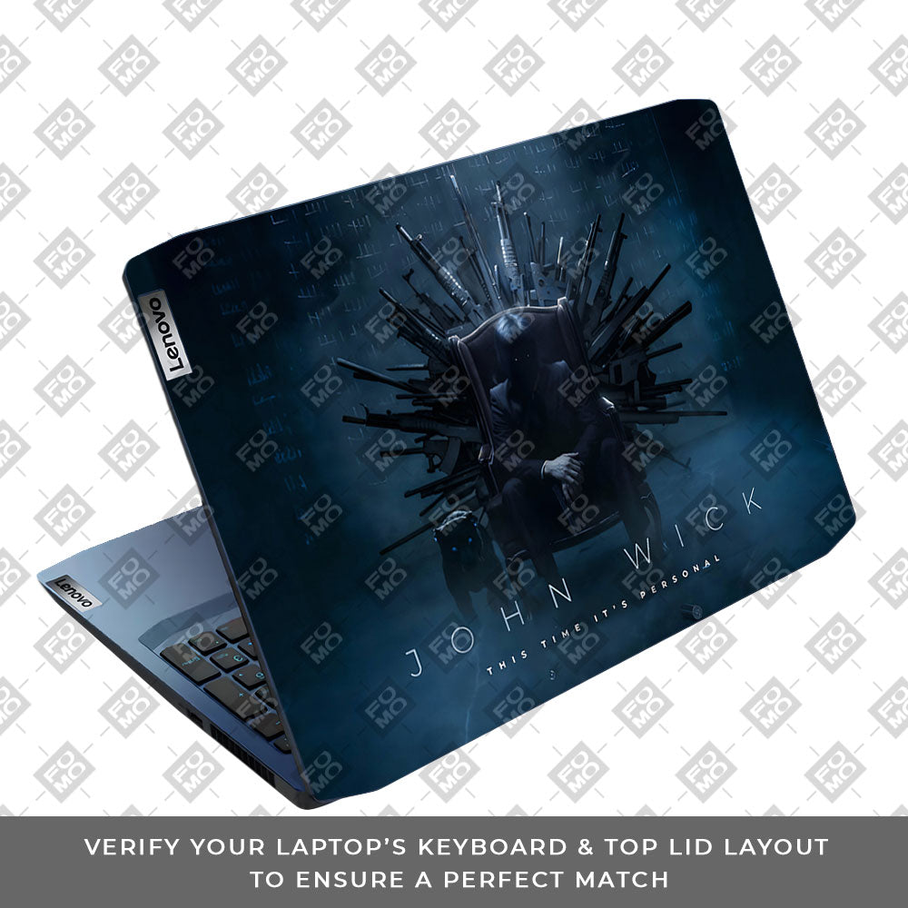 John Wick Assassin Lenovo IdeaPad Gaming 3 15ARH05 and 15IMH05 Laptop Skin