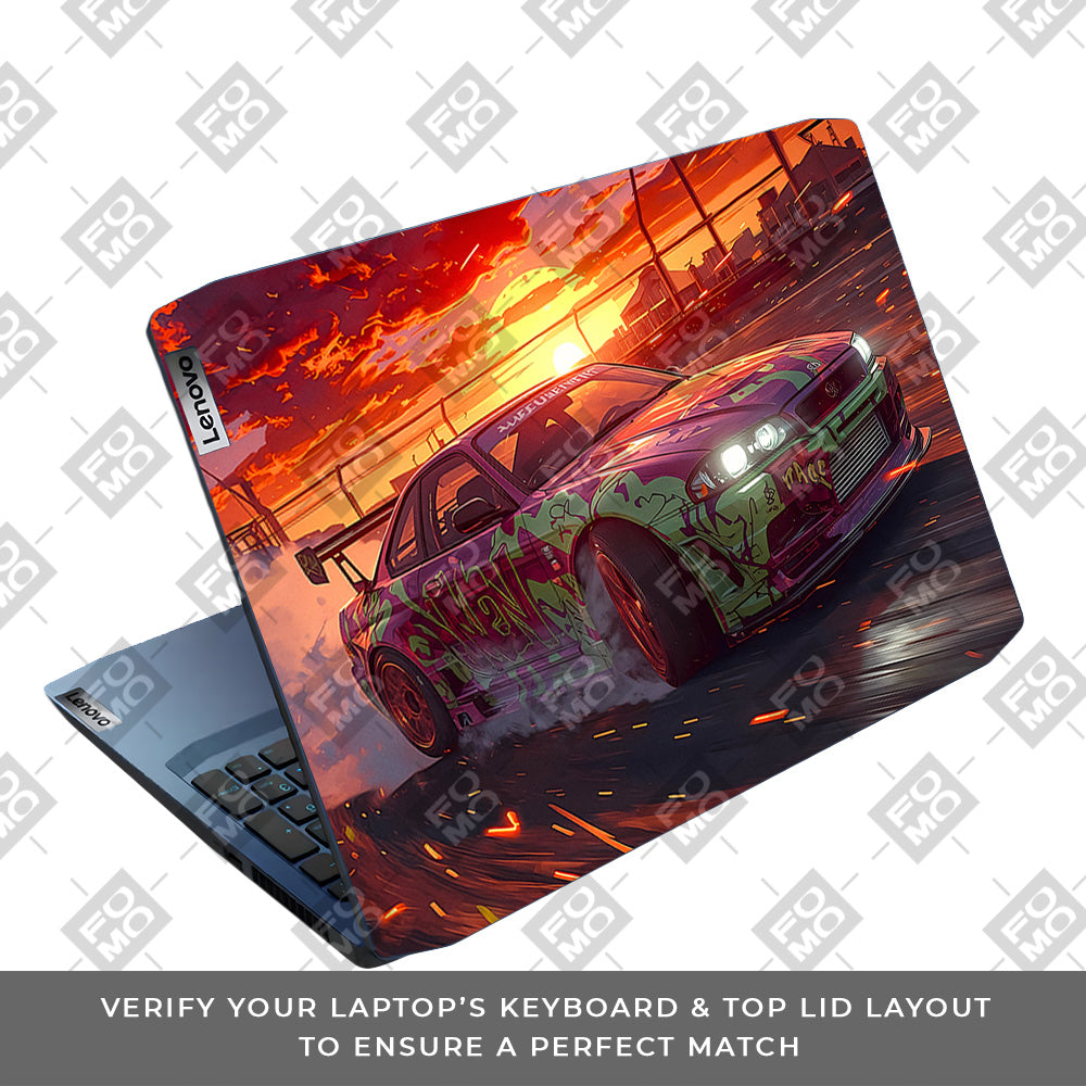 Tokyo Drift Vibes Lenovo IdeaPad Gaming 3 15ARH05 and 15IMH05 Laptop Skin