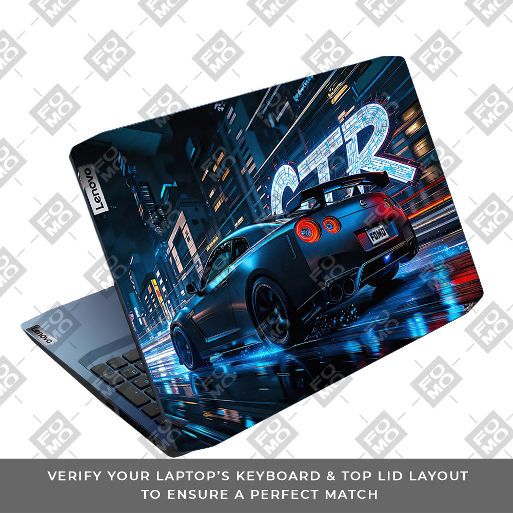 Neon GTR Nights Lenovo IdeaPad Gaming 3 15ARH05 and 15IMH05 Laptop Skin