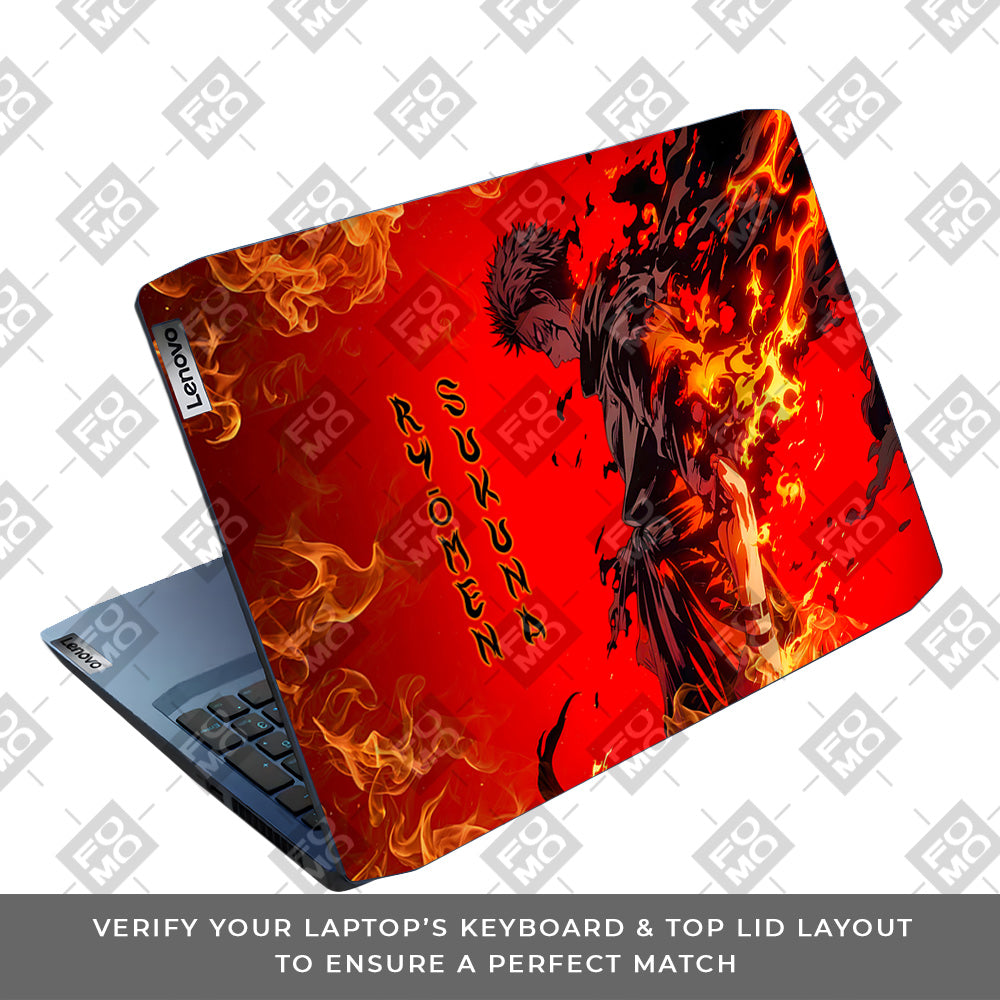 Ryomen Sukuna Lord of Curses Lenovo IdeaPad Gaming 3 15ARH05 and 15IMH05 Laptop Skin