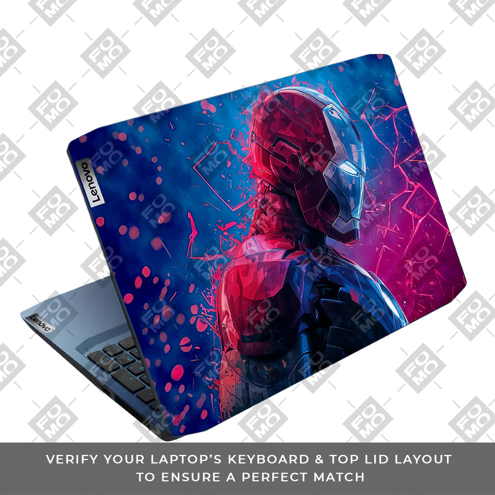 Iron Man Neon Tech Lenovo IdeaPad Gaming 3 15ARH05 and 15IMH05 Laptop Skin