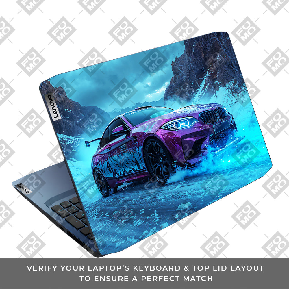 BMW Neon Drift Lenovo IdeaPad Gaming 3 15ARH05 and 15IMH05 Laptop Skin