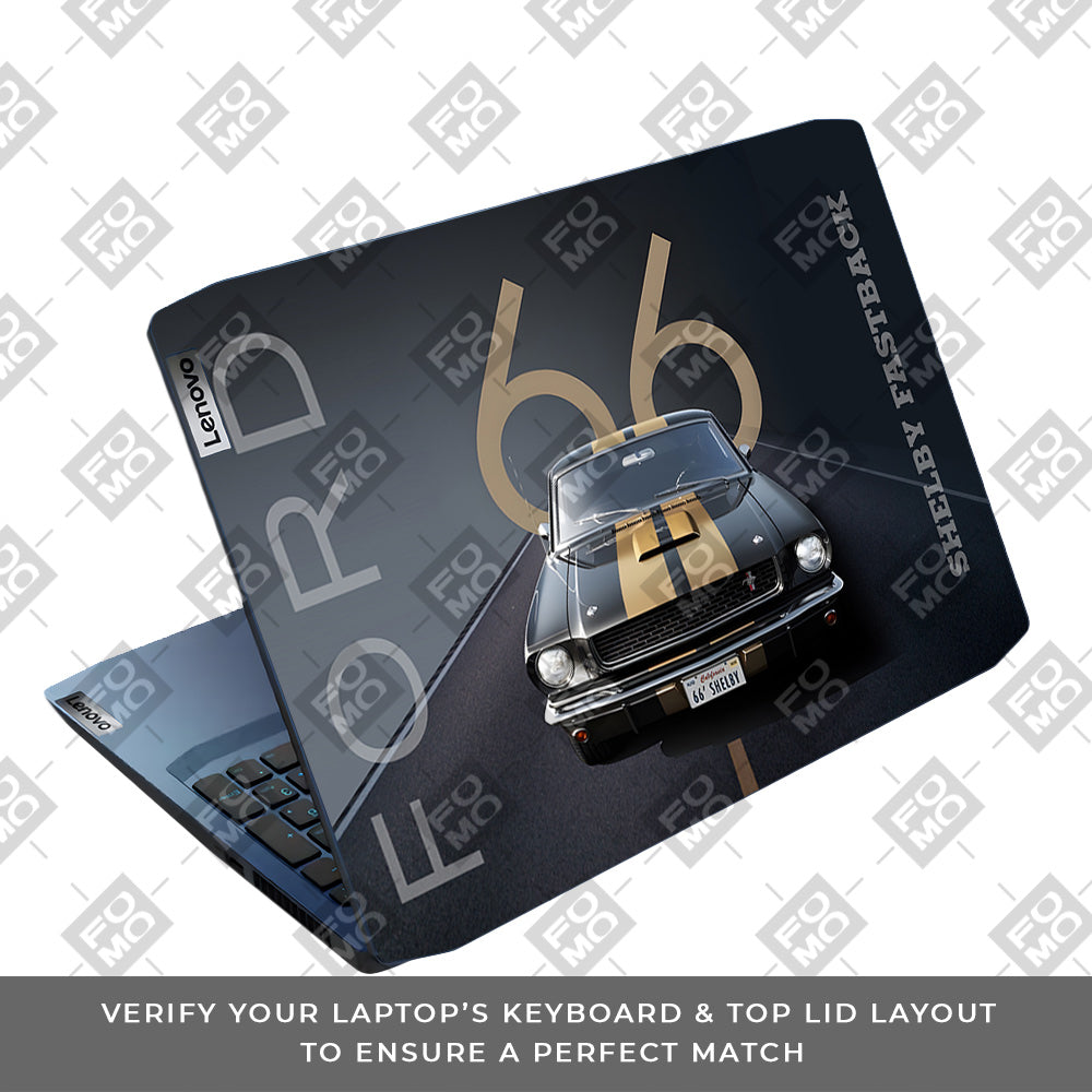 Shelby Mustang GT350H Lenovo IdeaPad Gaming 3 15ARH05 and 15IMH05 Laptop Skin